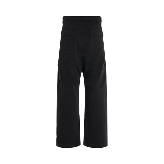 Loose Cargo Trousers in Black