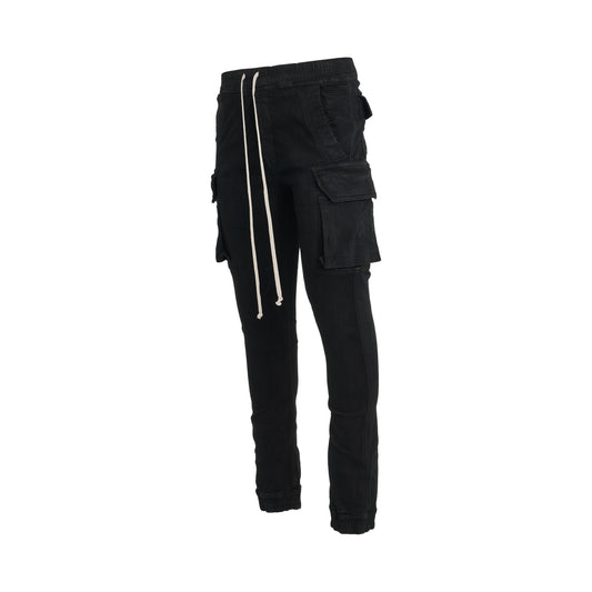 Stretch Denim Mastodon Cut Pants in Black