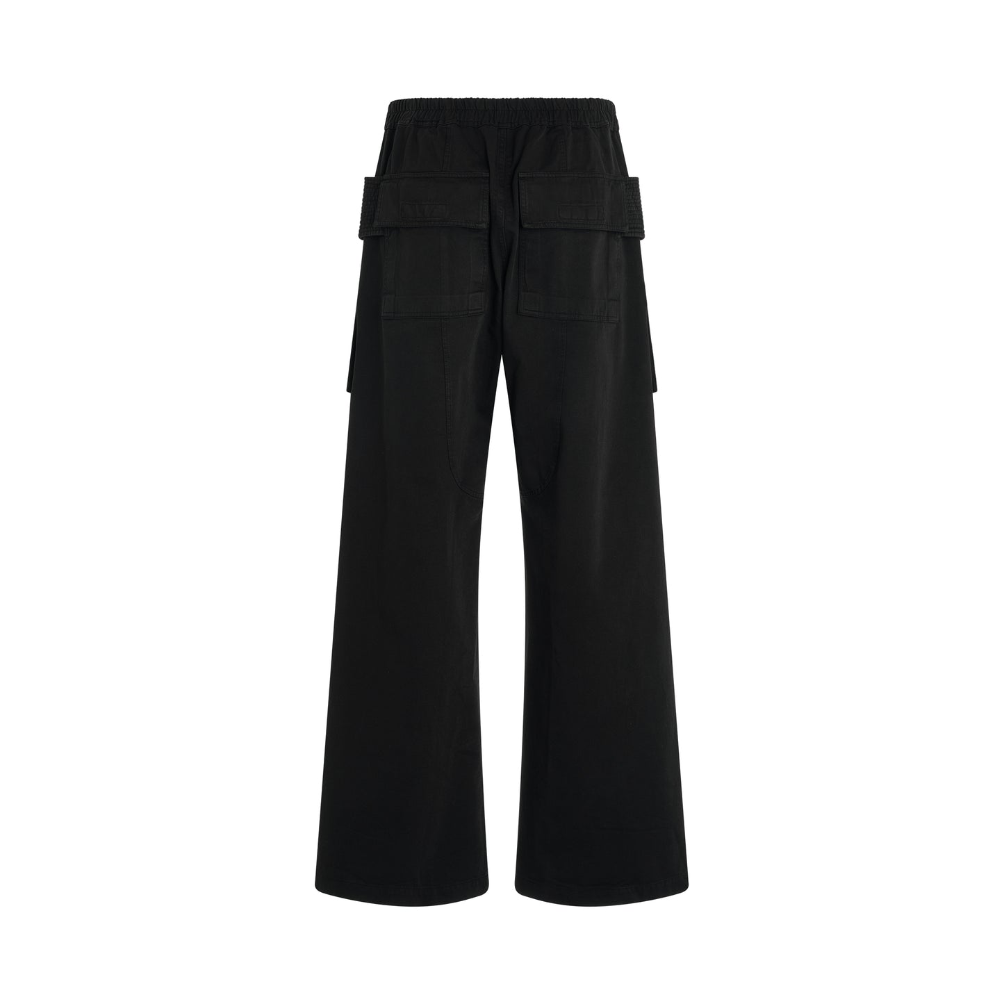 Creatch Wide Cargo Drawstring Pants in Black