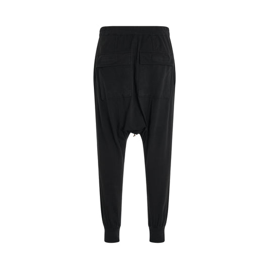 Men Prisoner Drawstring Pants in Black