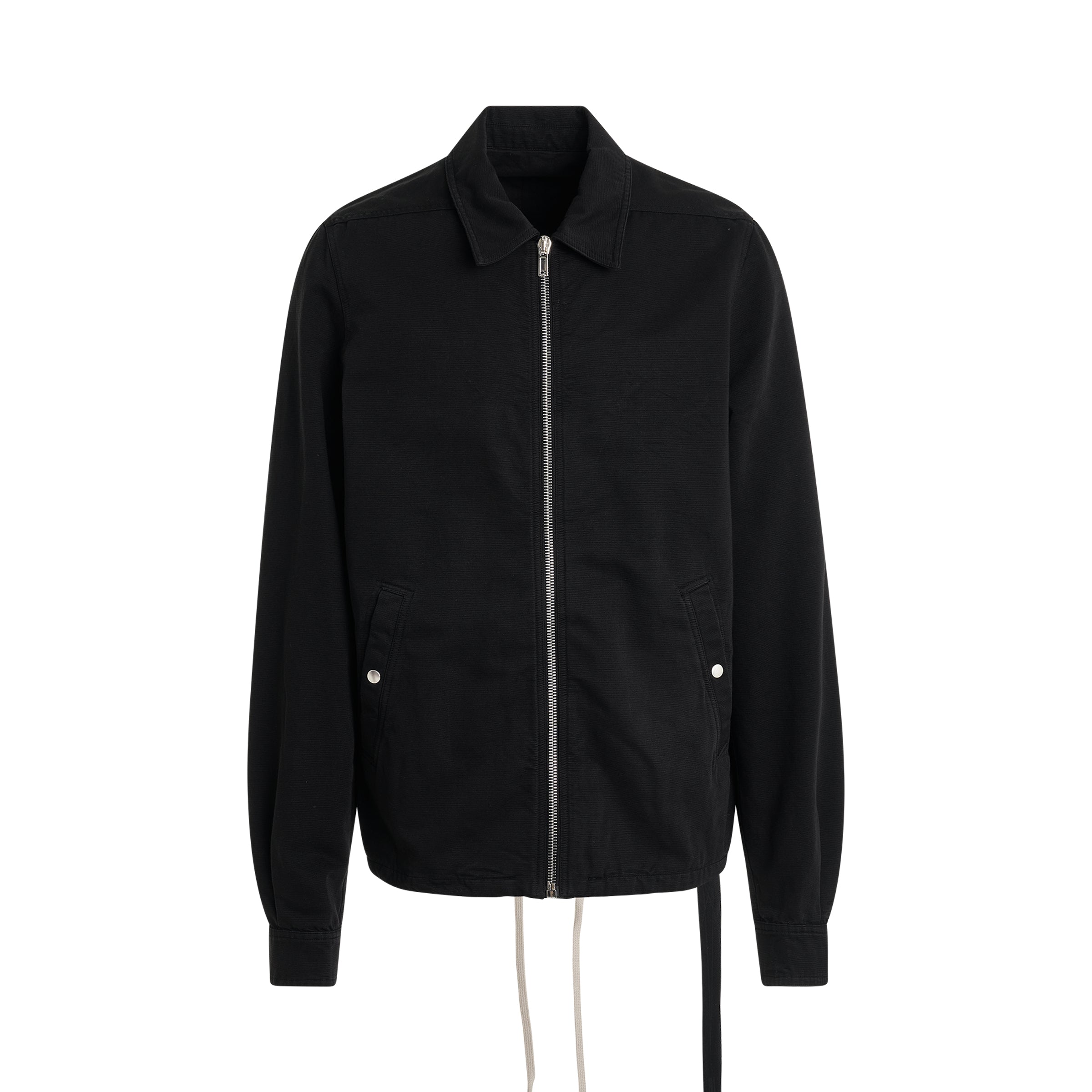 Zipfront Jacket in Black