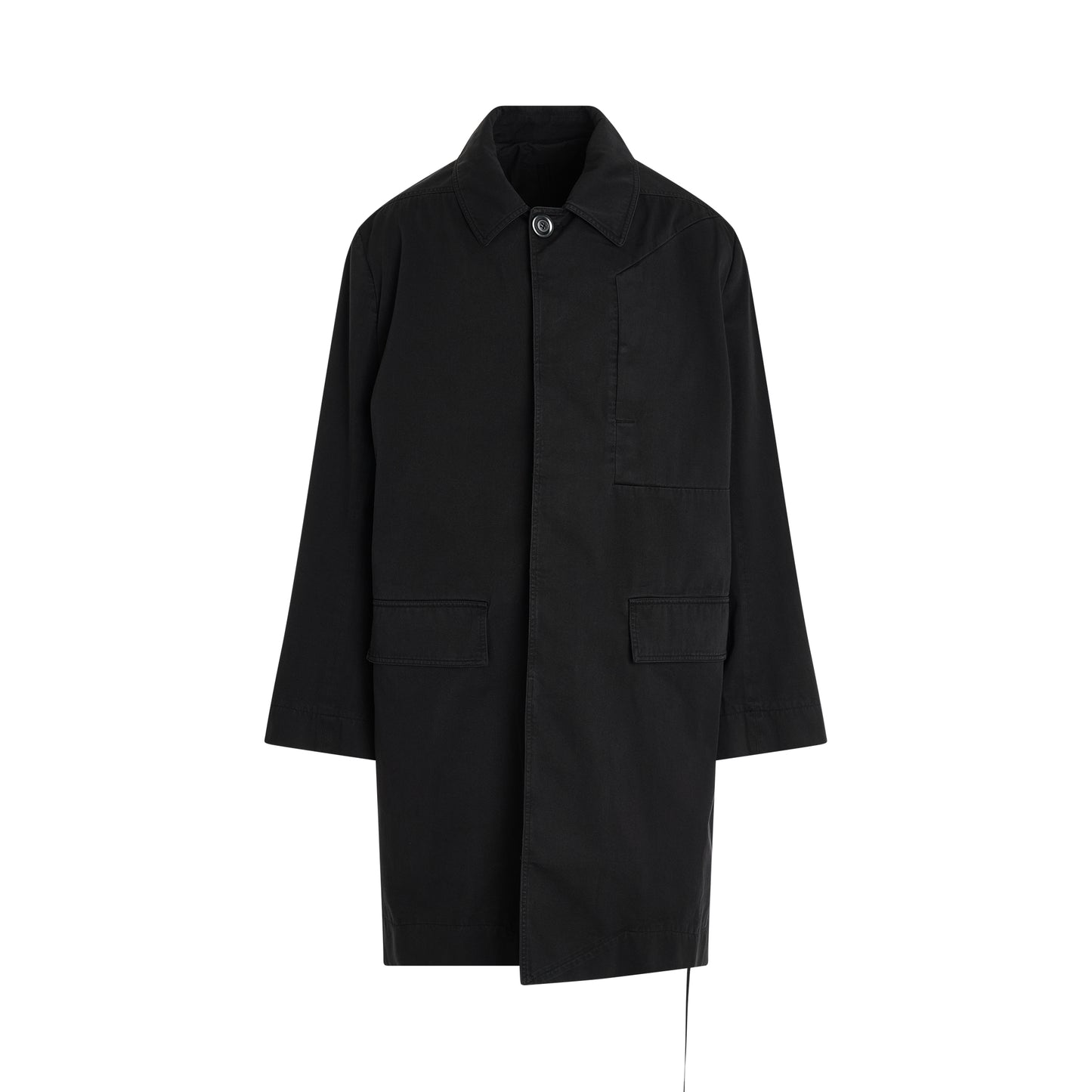 Jumbo Mac Coat in Black