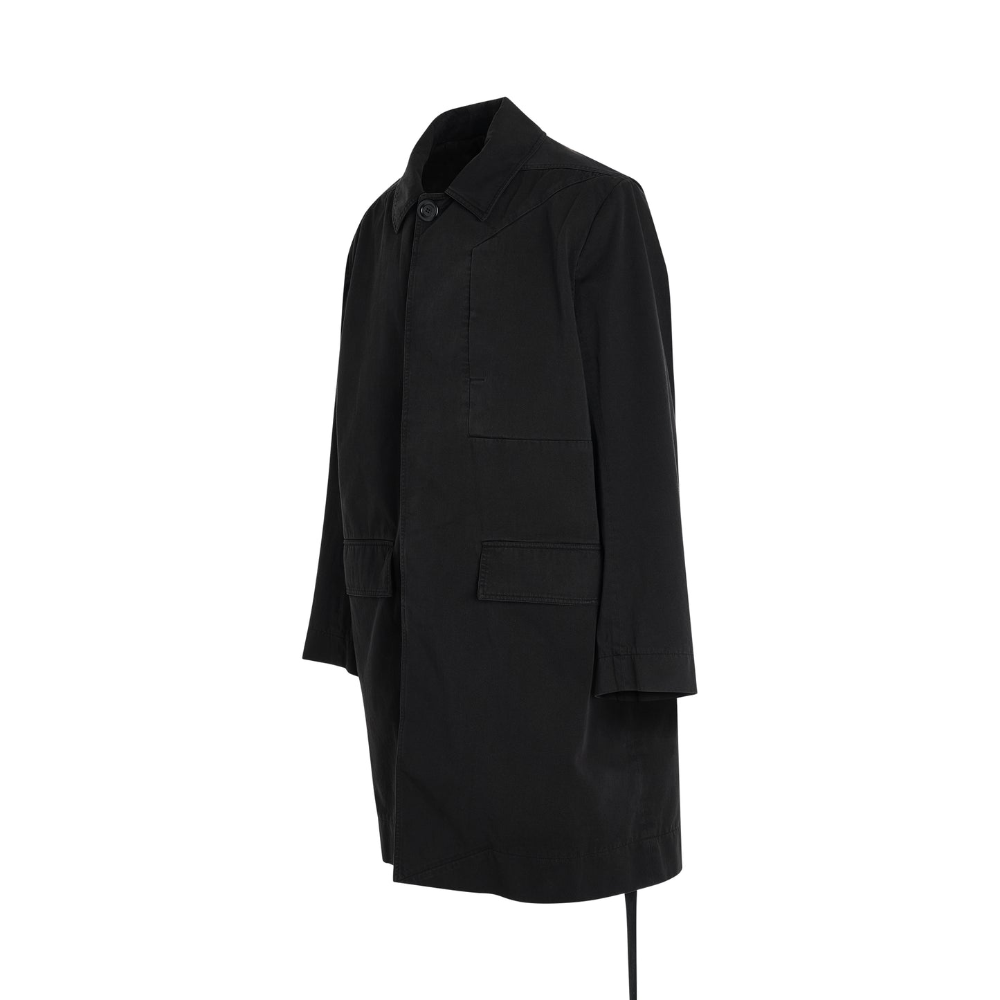 Jumbo Mac Coat in Black