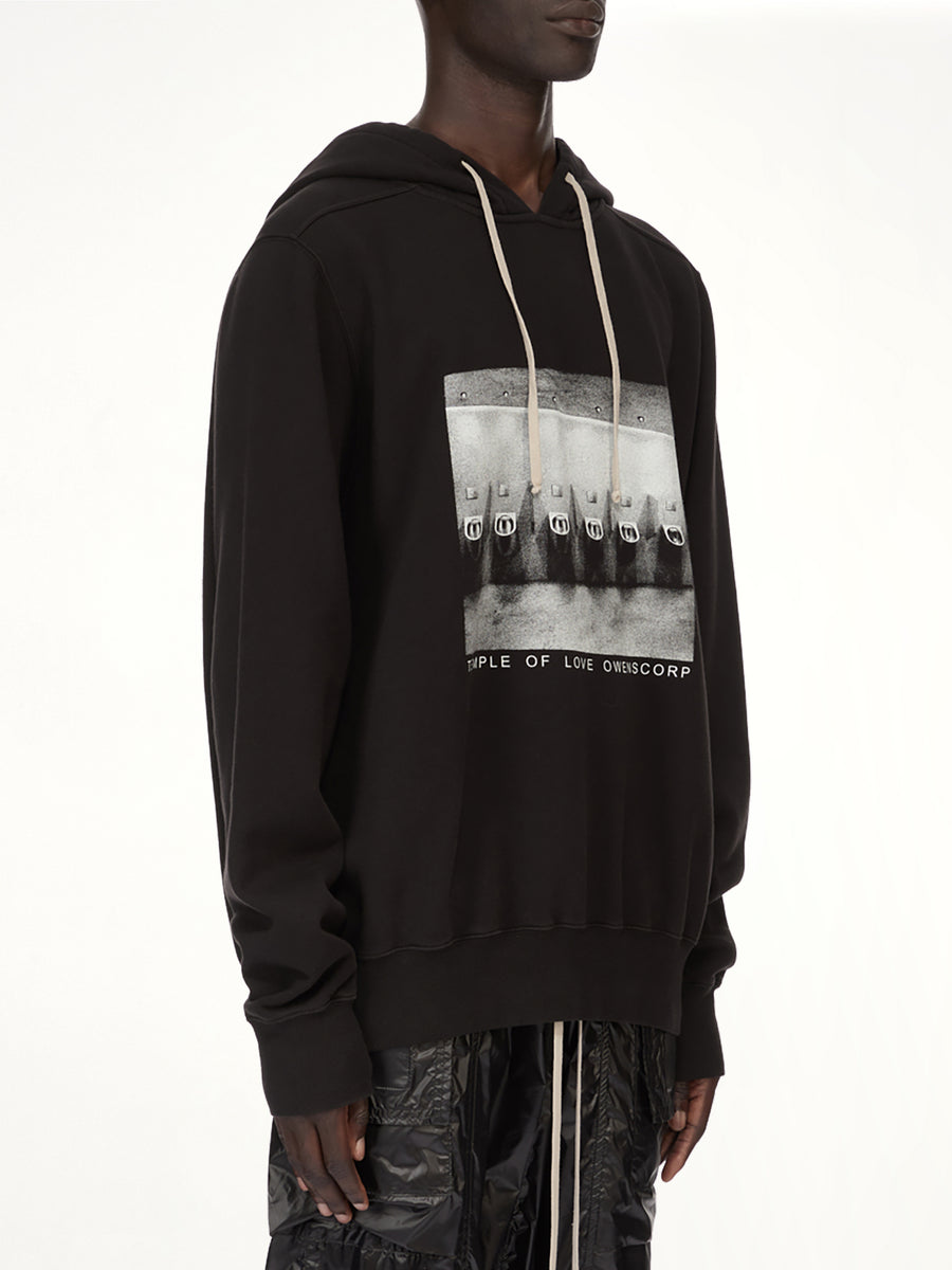 Urinal Oversized Hoodie in Black/Milk