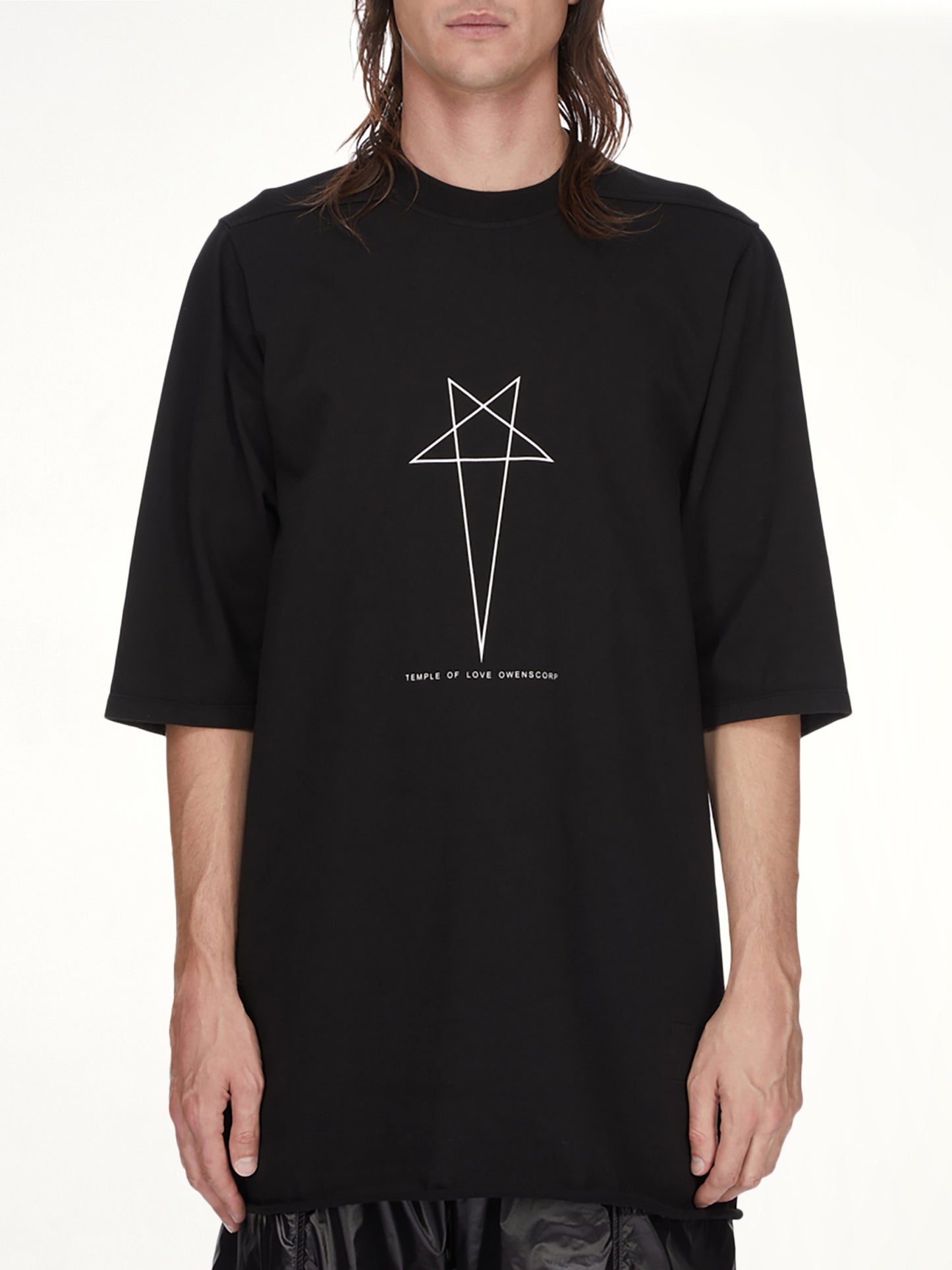 Pentagram Jumbo SS T-Shirt in Black/Milk