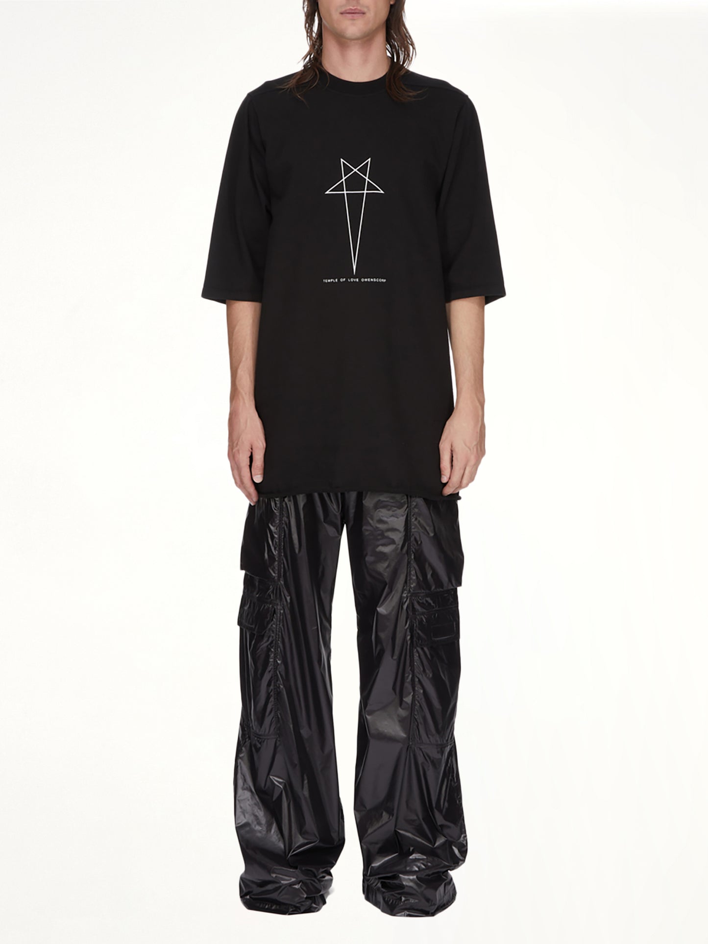 Pentagram Jumbo SS T-Shirt in Black/Milk