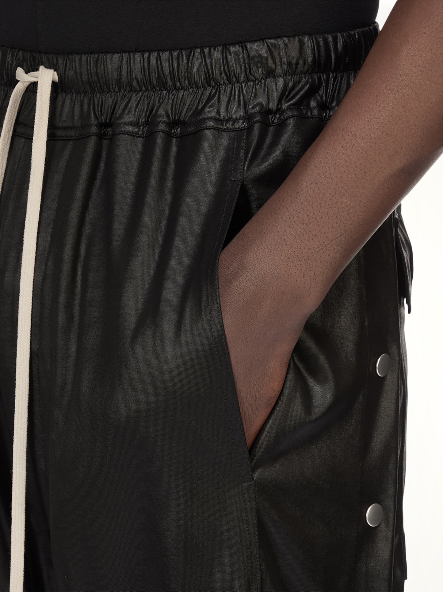 Wide Pusher Pants in Black