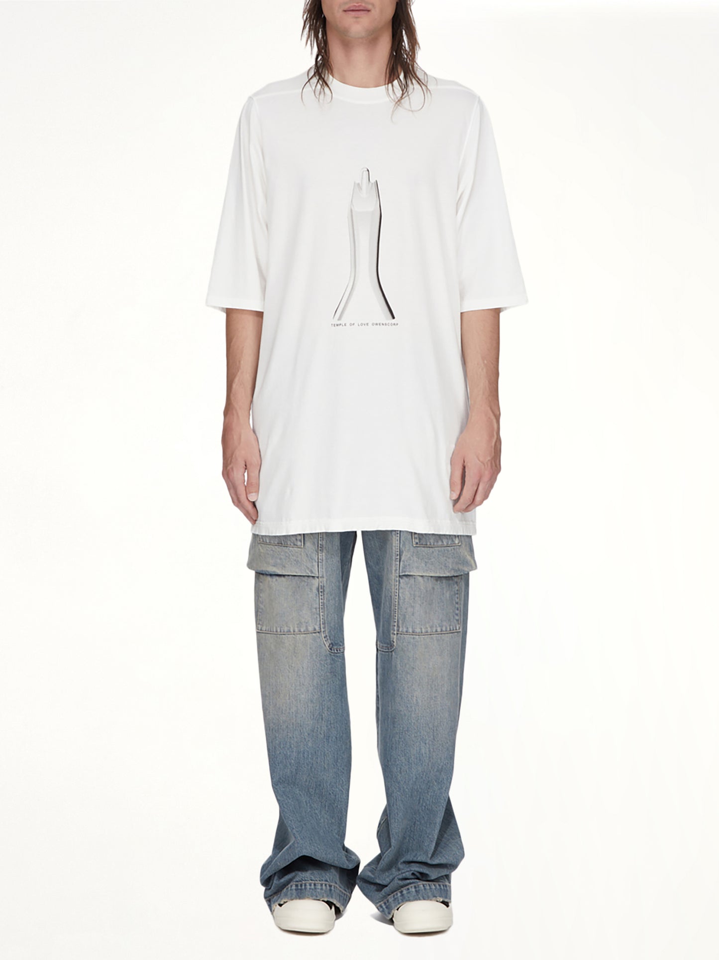 Creatch Wide Cargo Drawstring in Washed Indigo