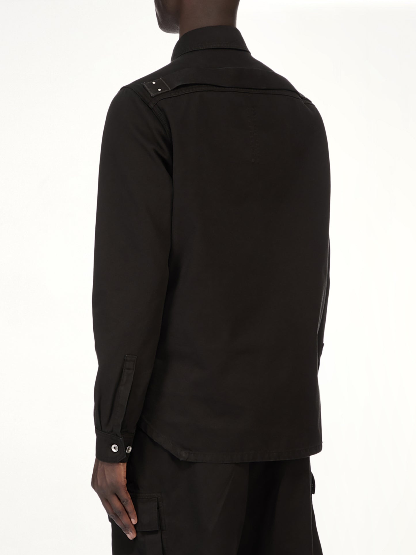 Woven Outershirt in Black