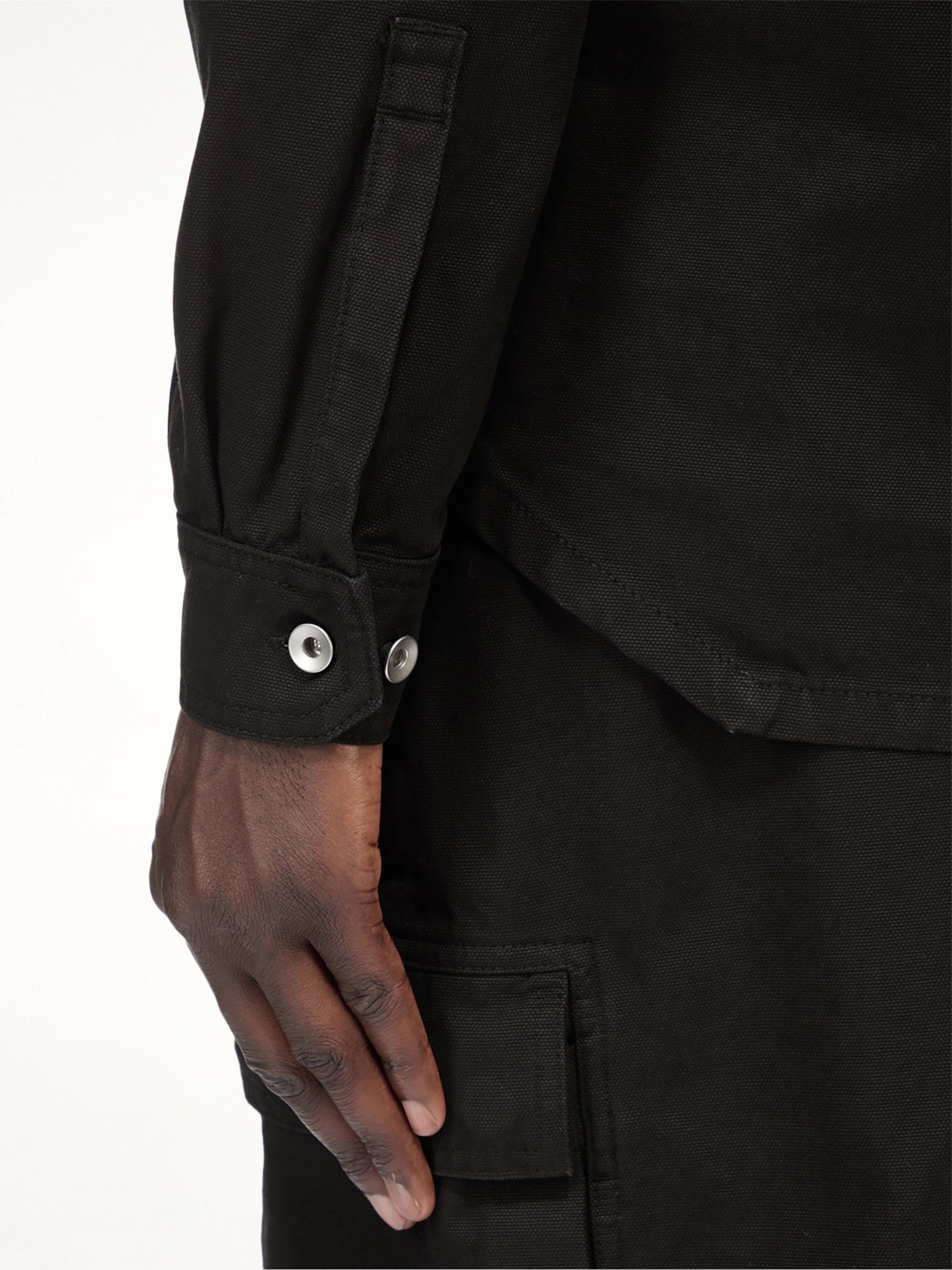 Woven Outershirt in Black