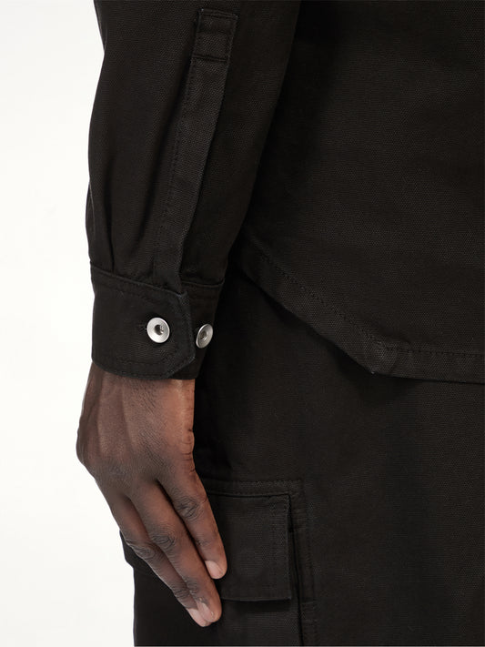 Woven Outershirt in Black