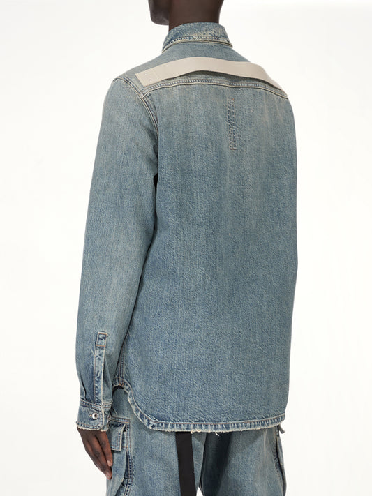 Denim Outershirt in Washed Indigo