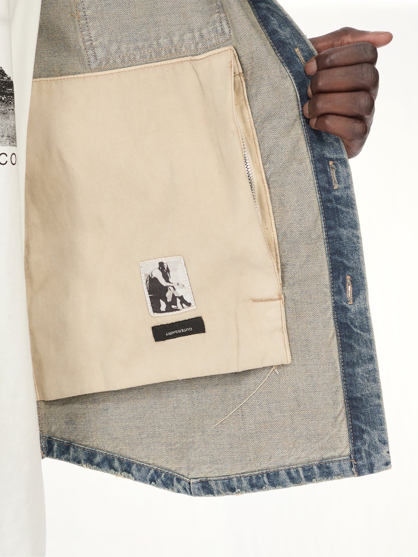 Denim Outershirt in Washed Indigo