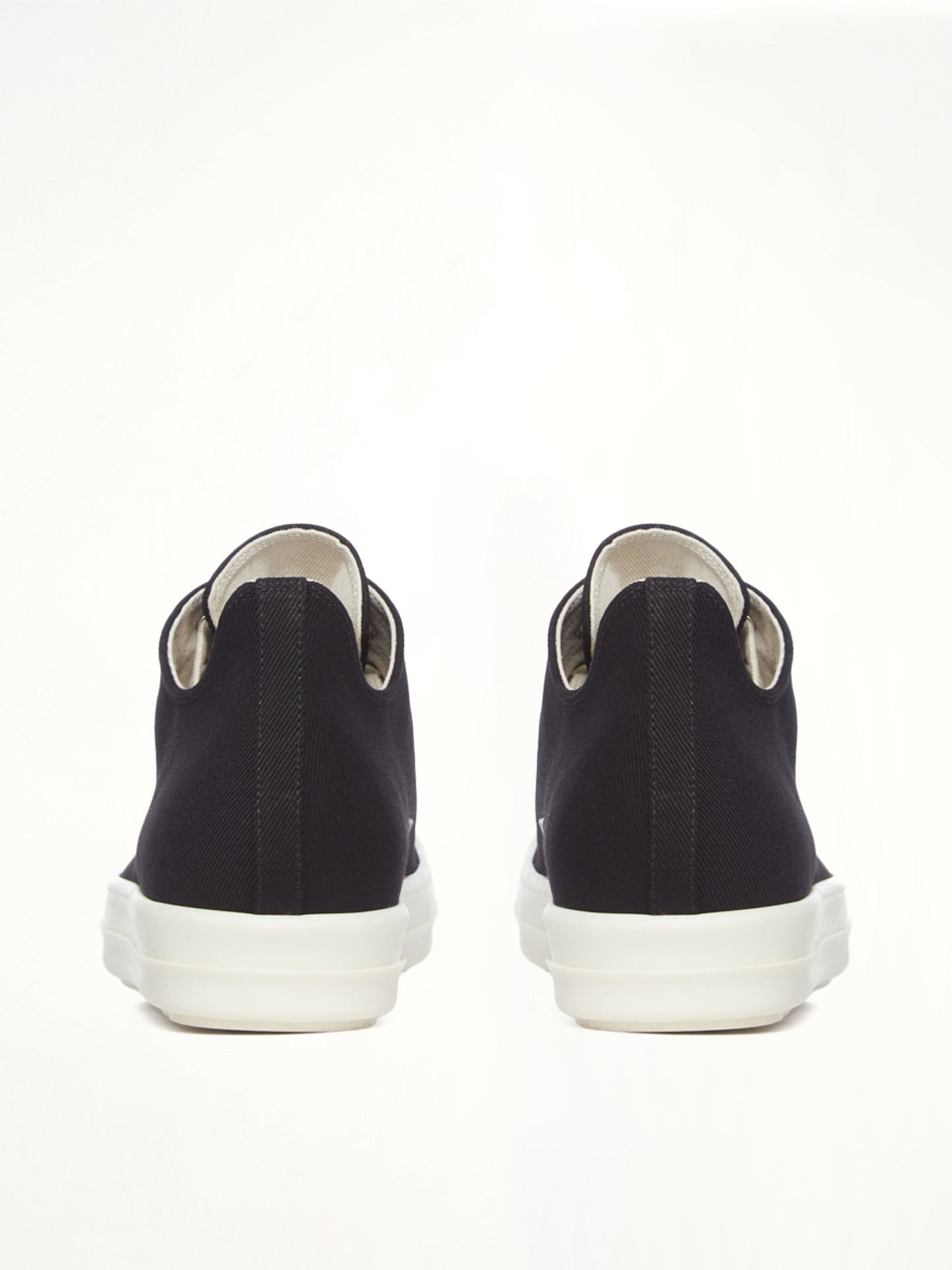 Denim Low Sneaks in Black/Milk