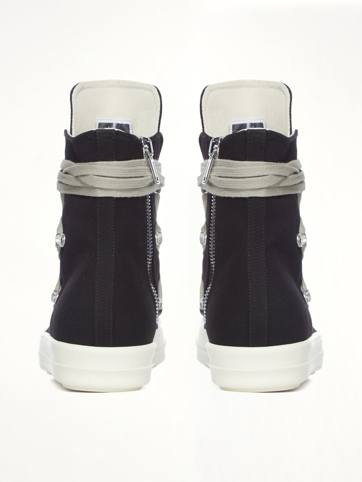 Megalace Sneaks in Black/Milk  | RICK OWENS DRKSHDW