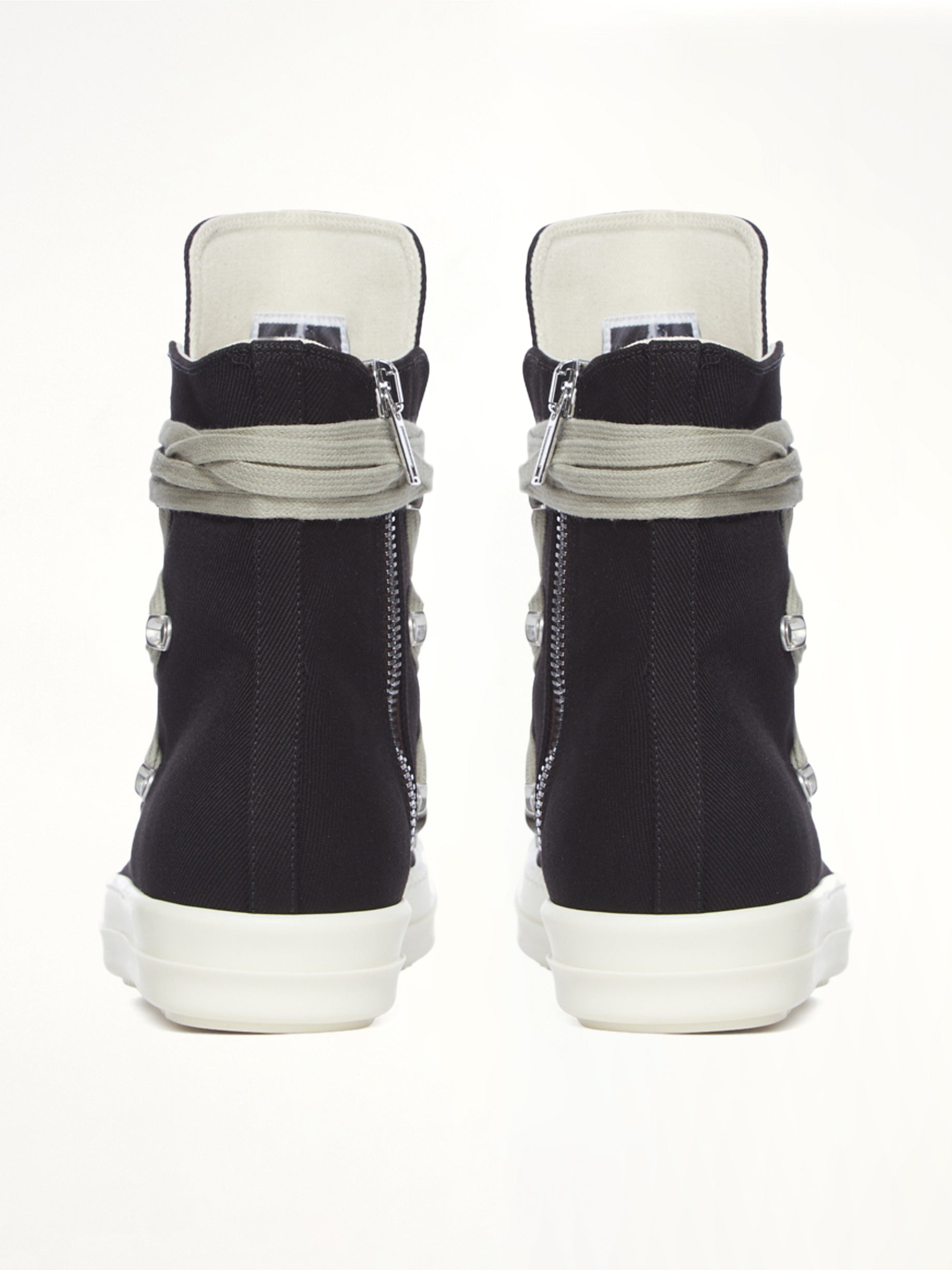 Megalace Sneaks in Black/Milk  | RICK OWENS DRKSHDW