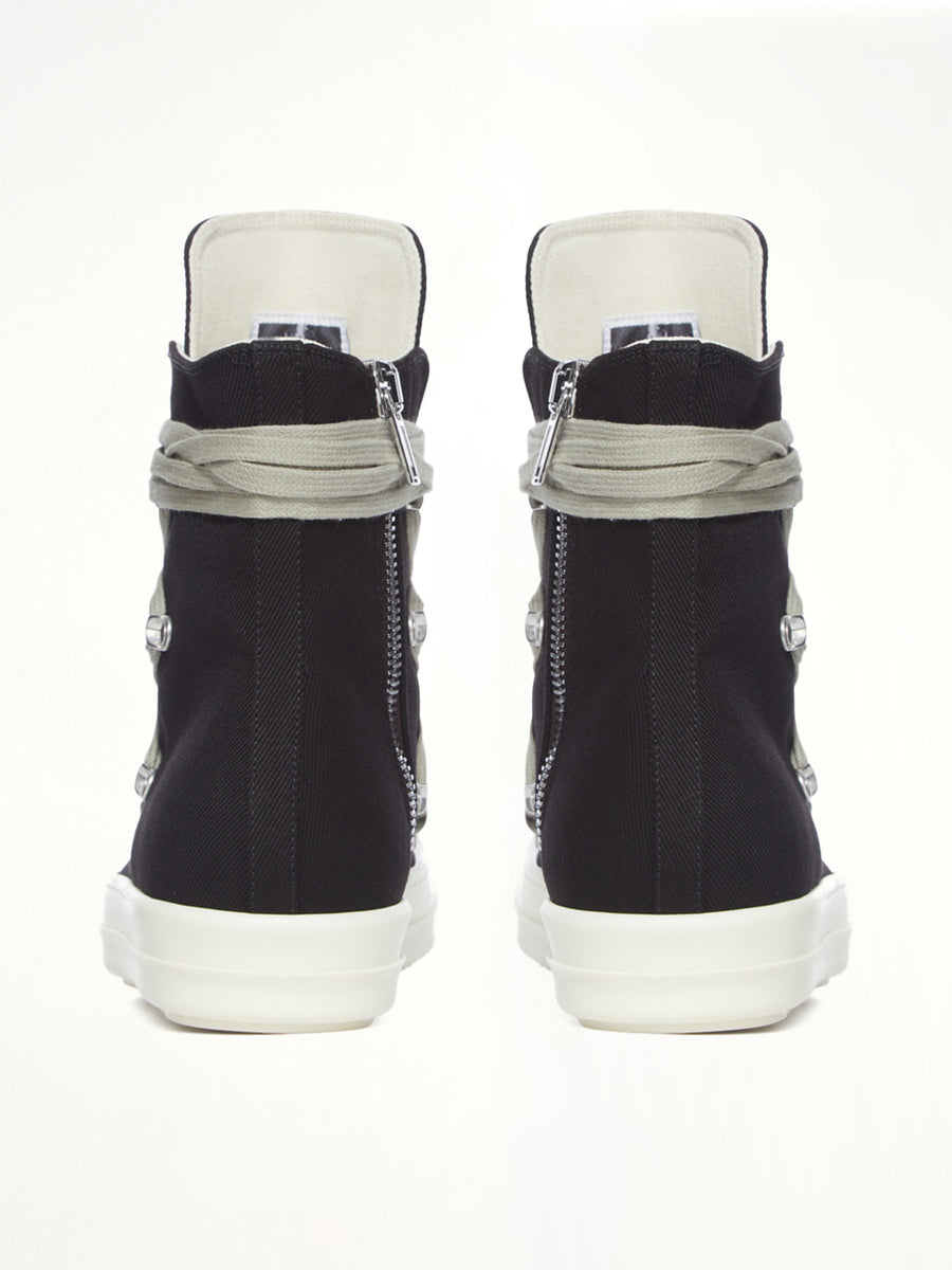 Megalace Sneaks in Black/Milk  | RICK OWENS DRKSHDW