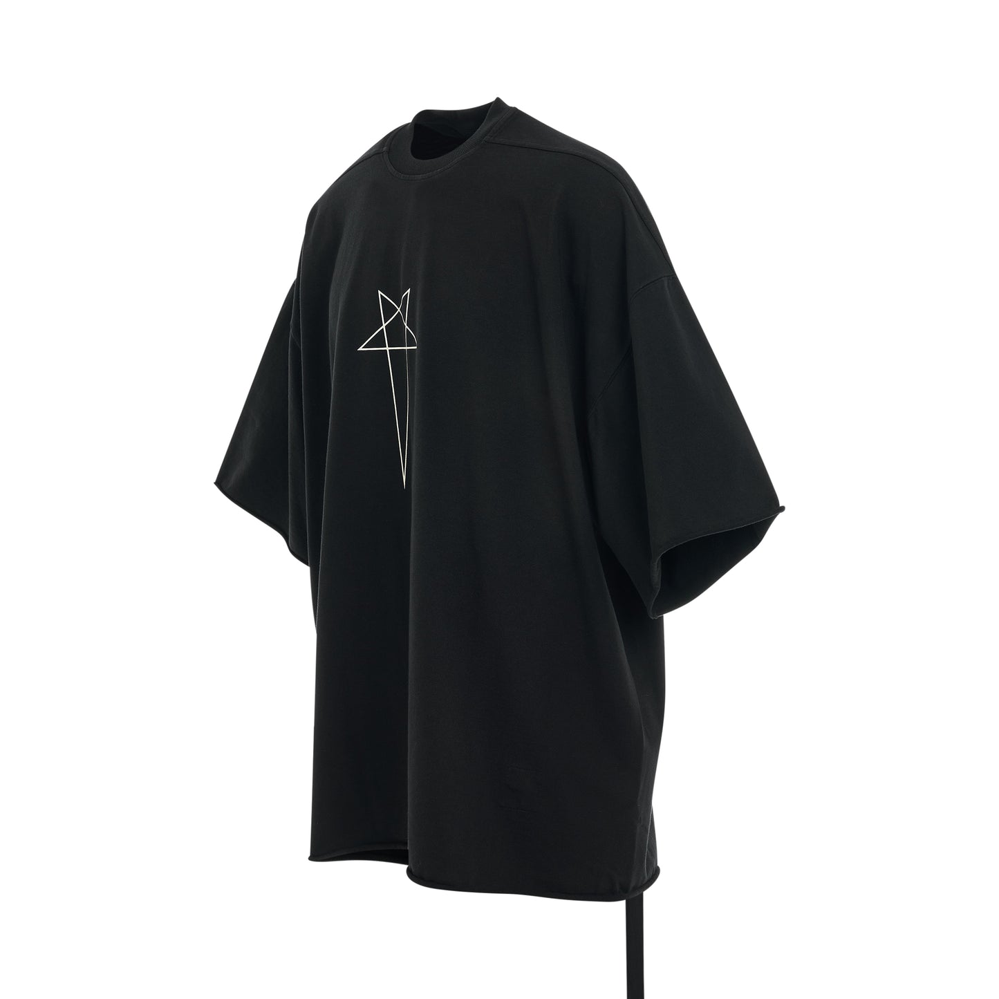 Tommy Oversize Pentagram Logo T-Shirt in Black/Pearl