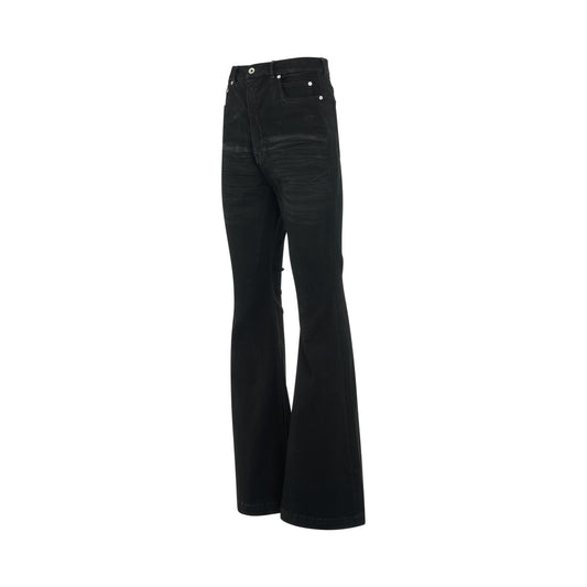 Bolan Bootcut Denim Jeans in Black