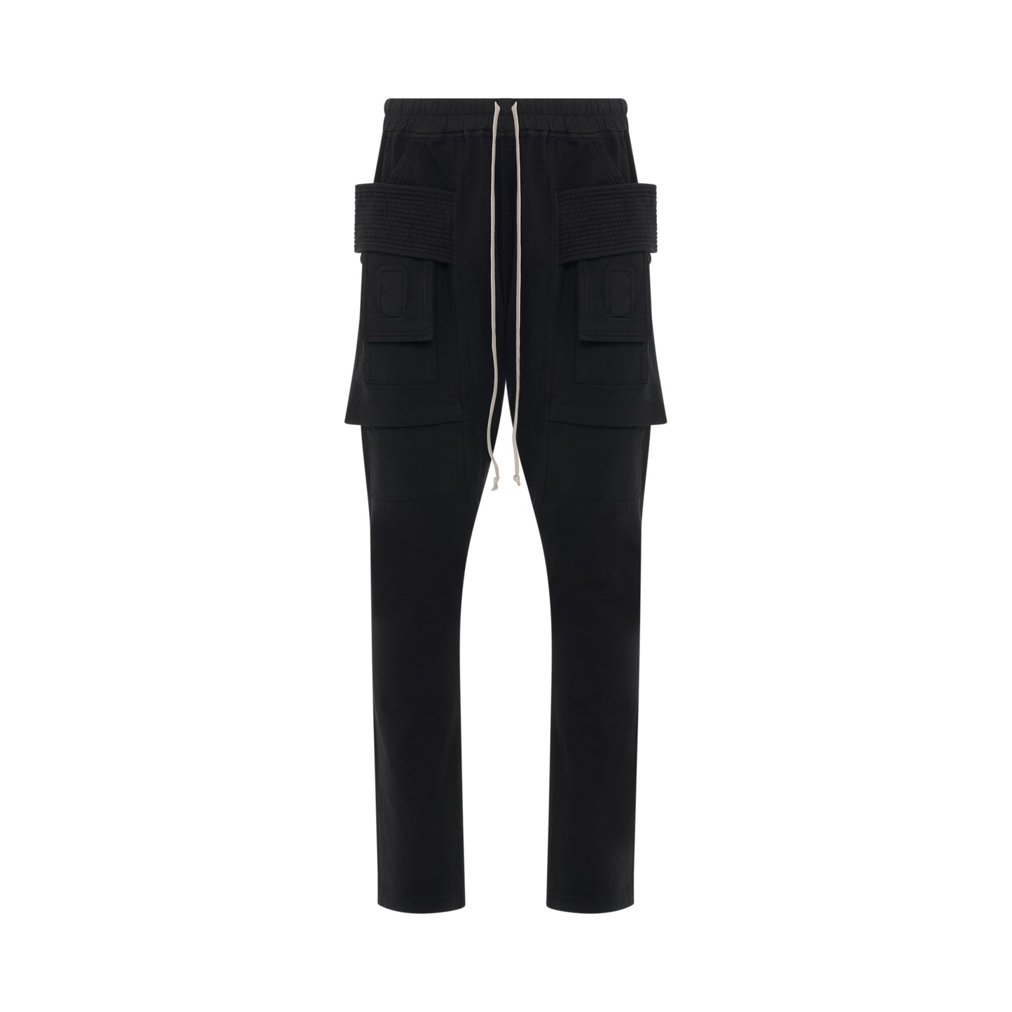 Creatch Cargo Drawstring Pants in Black