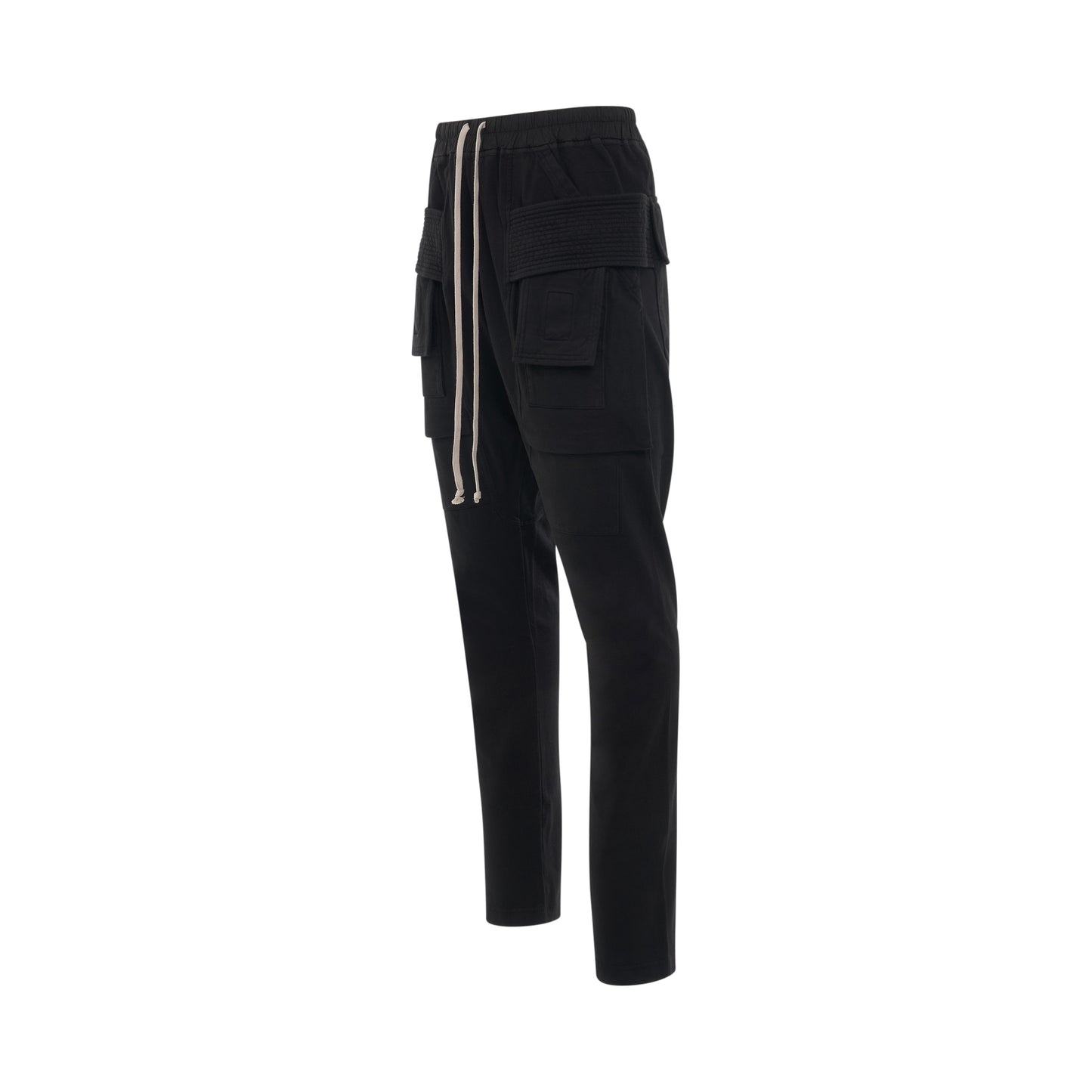 Creatch Cargo Drawstring Pants in Black