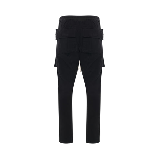 Creatch Cargo Drawstring Pants in Black