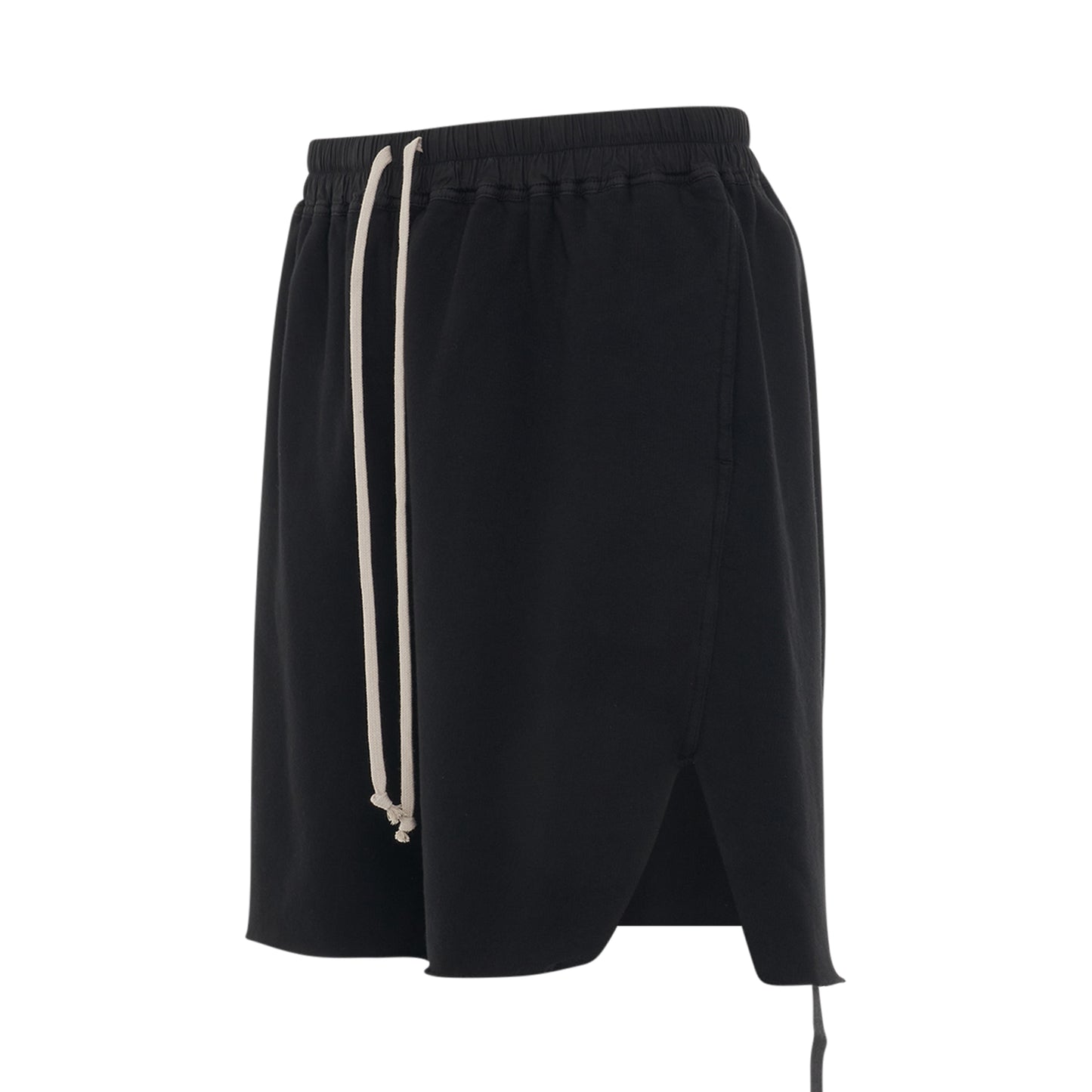 Long Boxer Sweat Shorts in Black