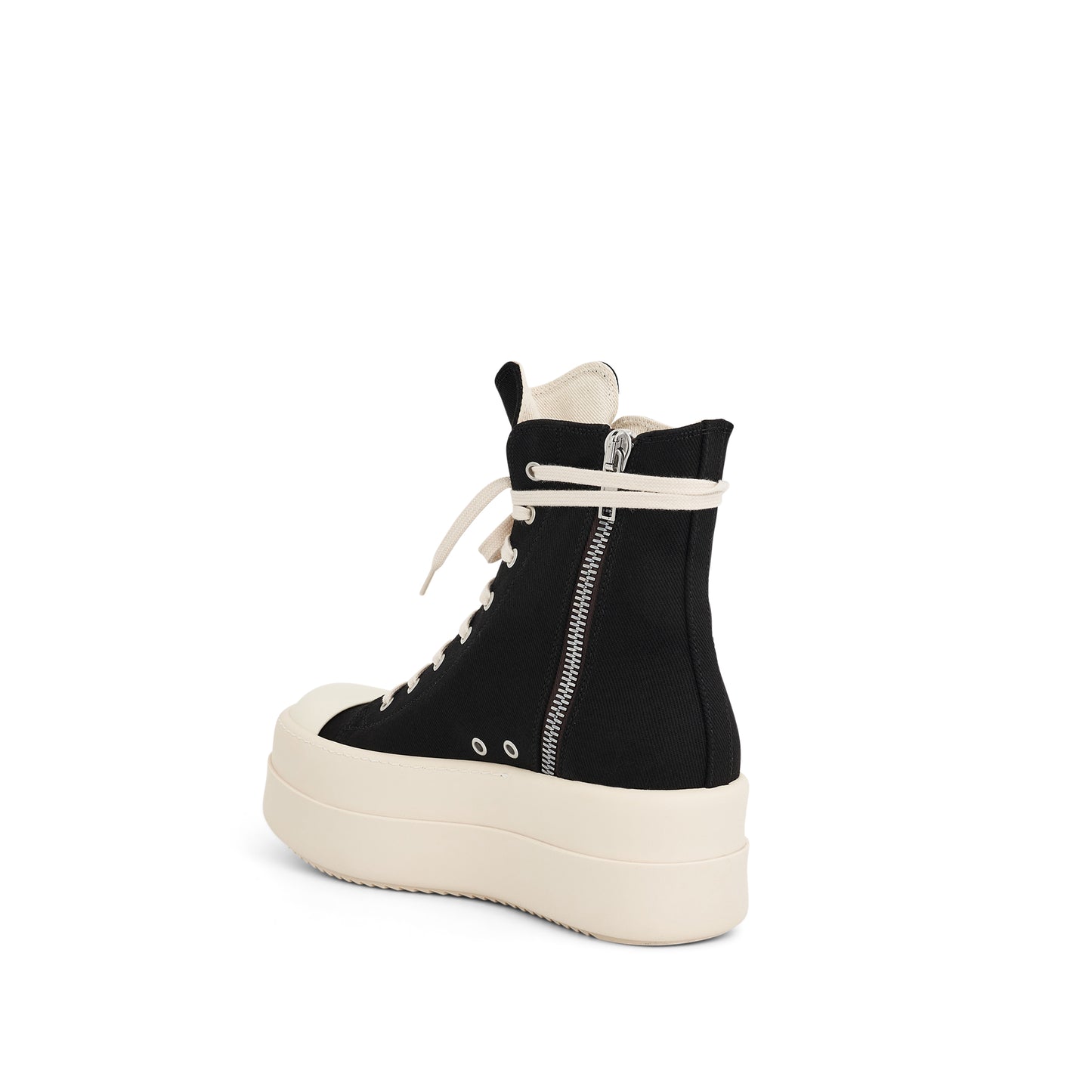 Denim Double Bumper Sneaker in Black/Milk