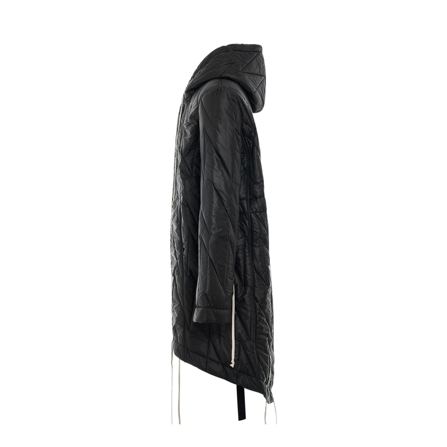 Fishtail Padded Parka in Black