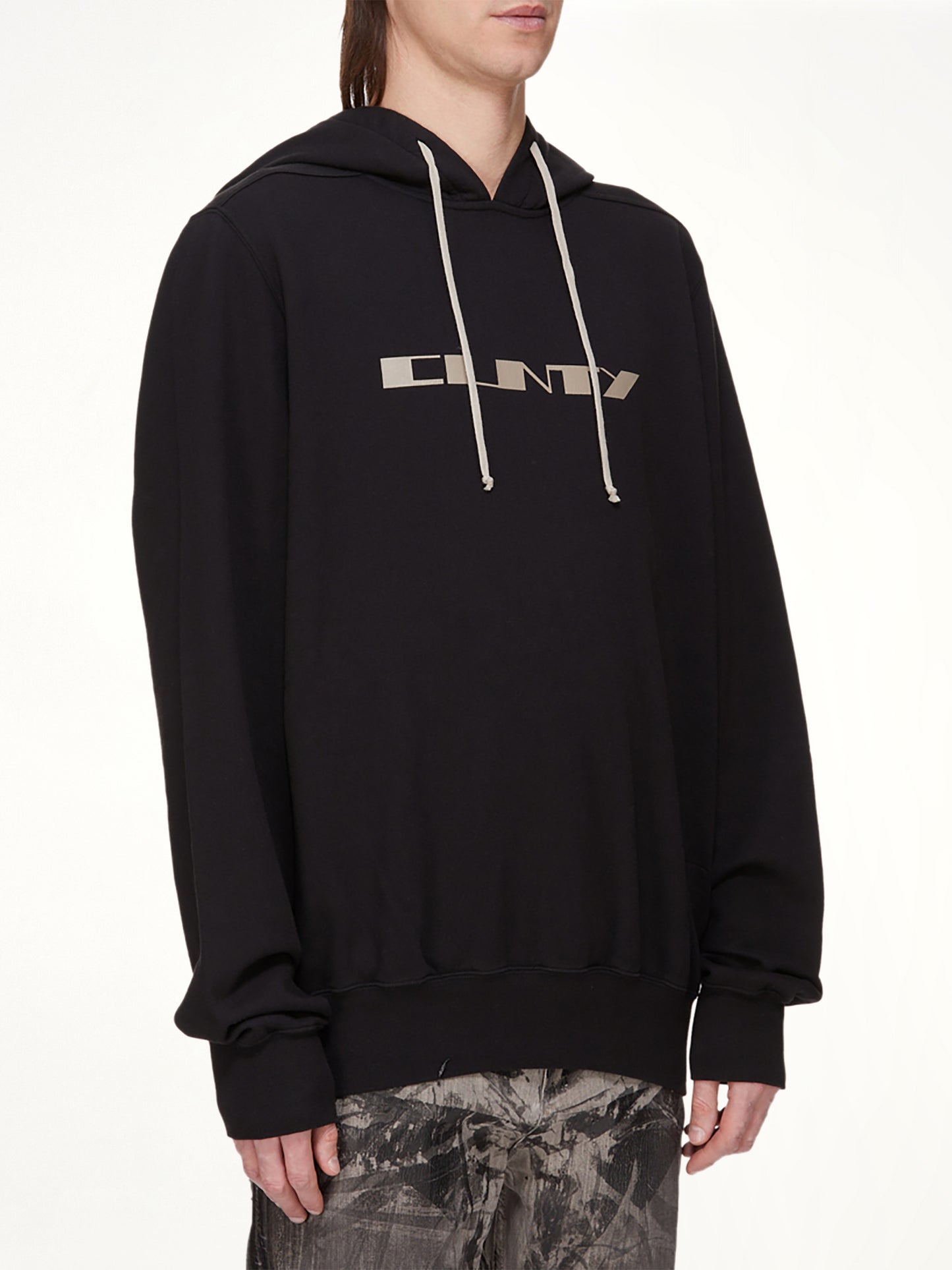 Cunty Oversize Hoodie in Black/Pearl