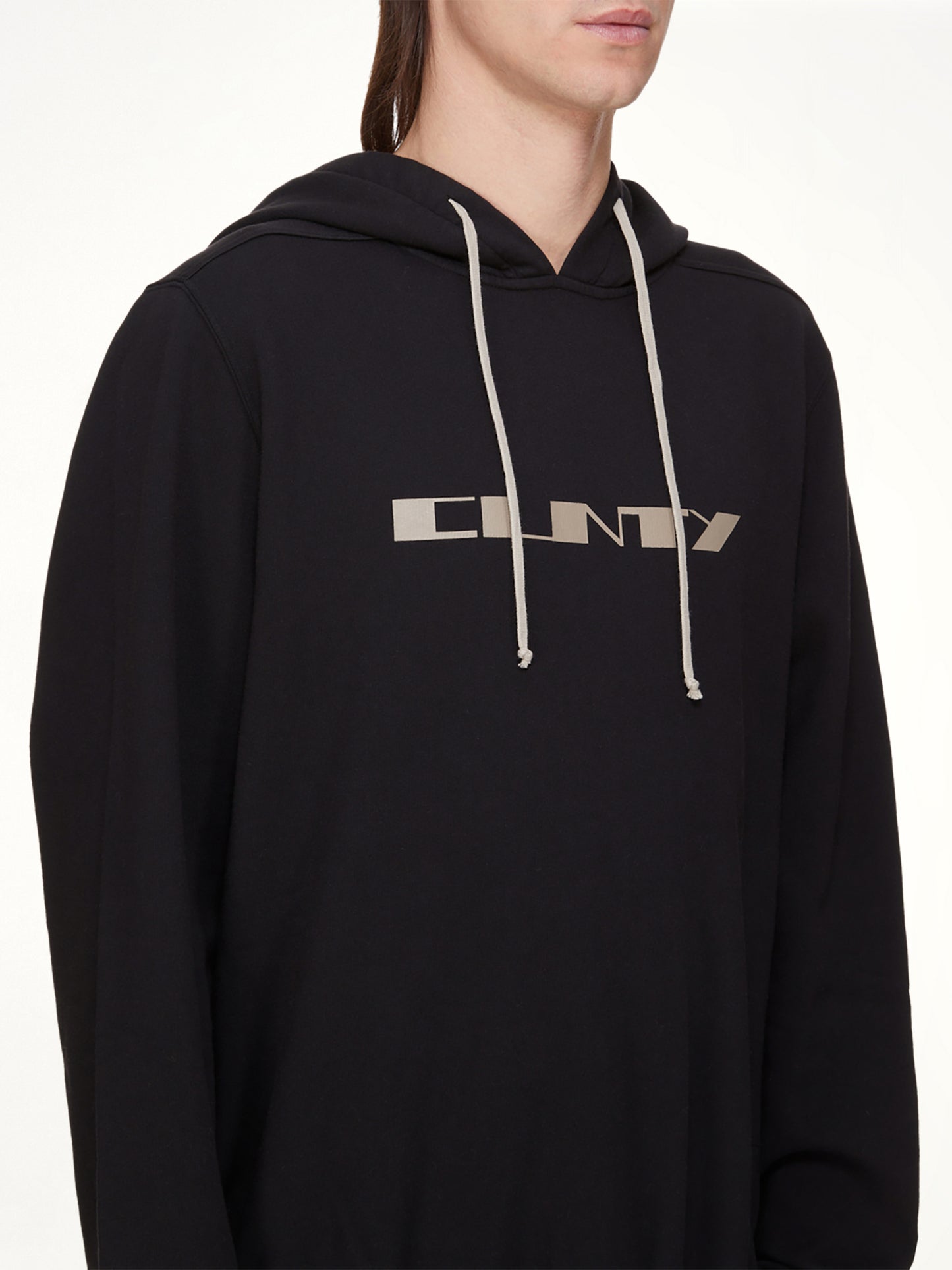 Cunty Oversize Hoodie in Black/Pearl