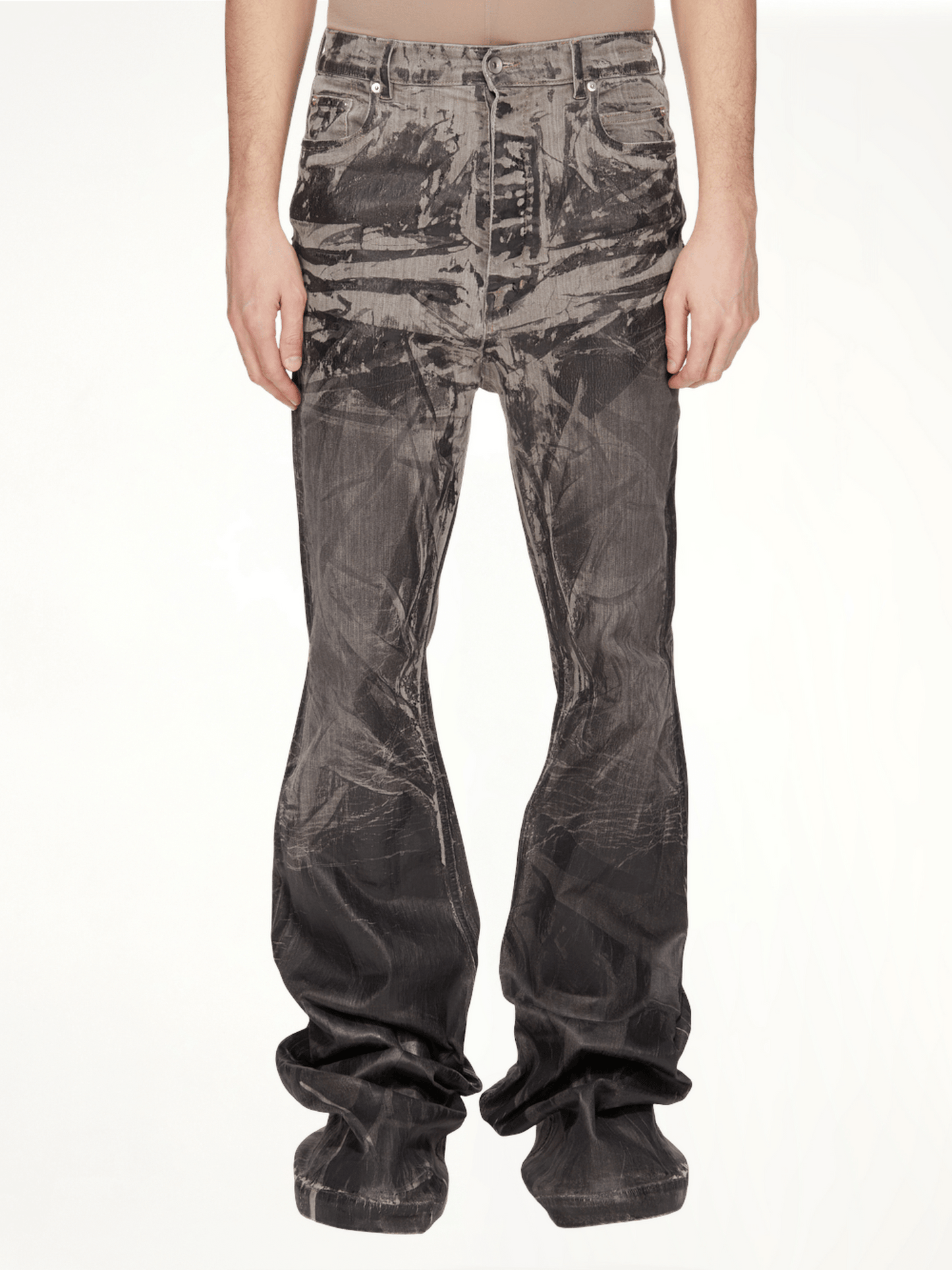 Bolan Bootcut Washed Foil in Black