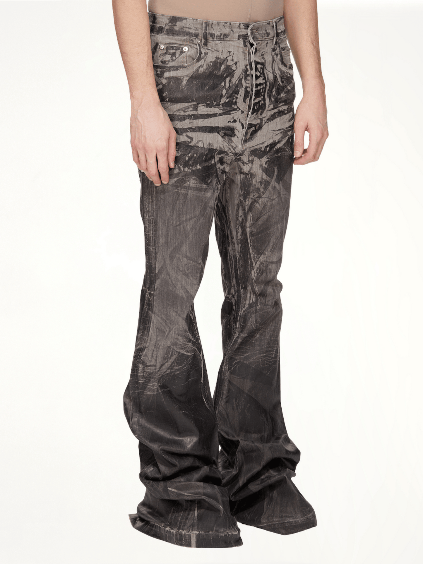 Bolan Bootcut Washed Foil in Black