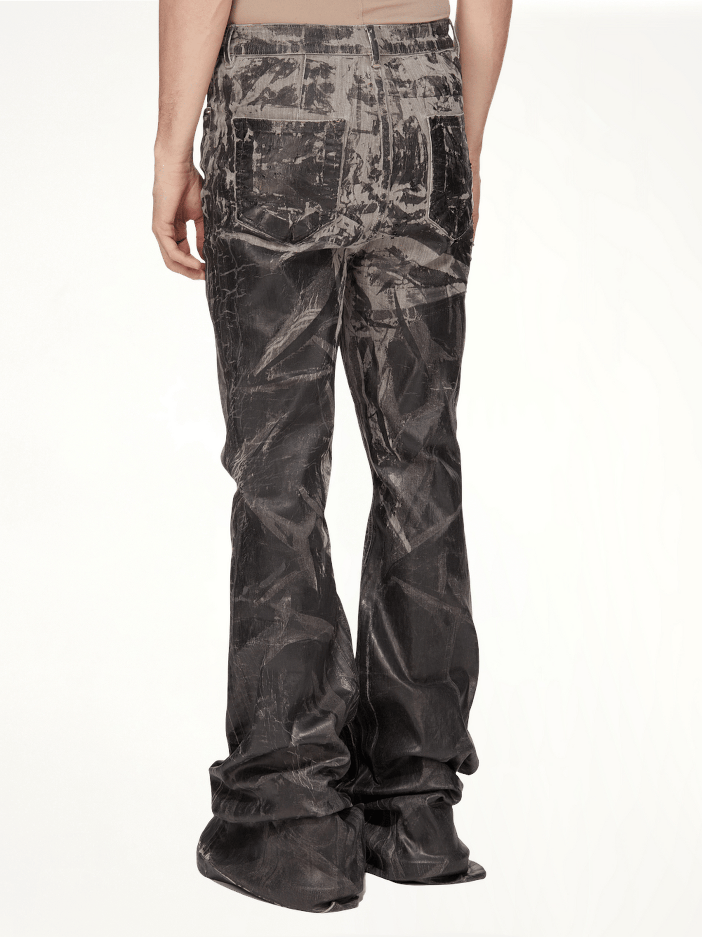 Bolan Bootcut Washed Foil in Black