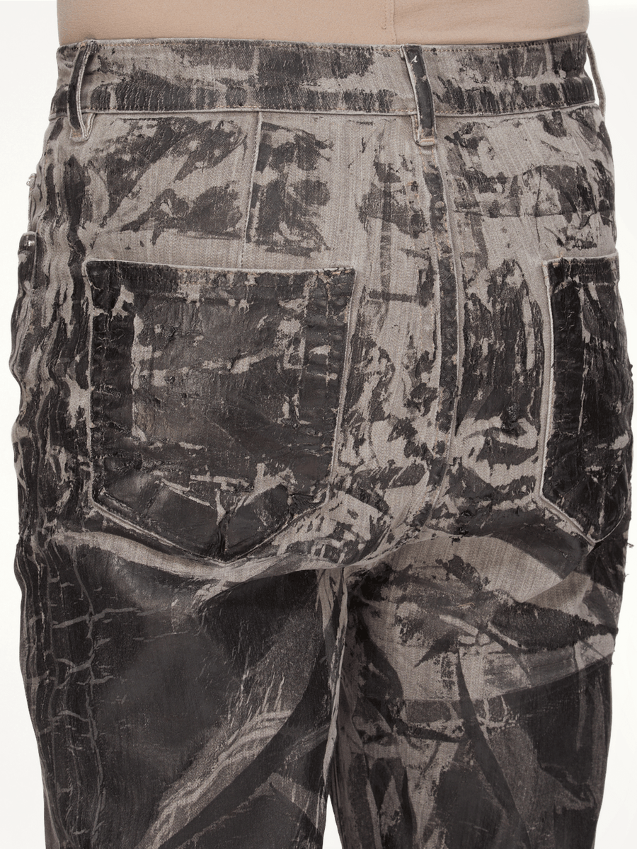 Bolan Bootcut Washed Foil in Black