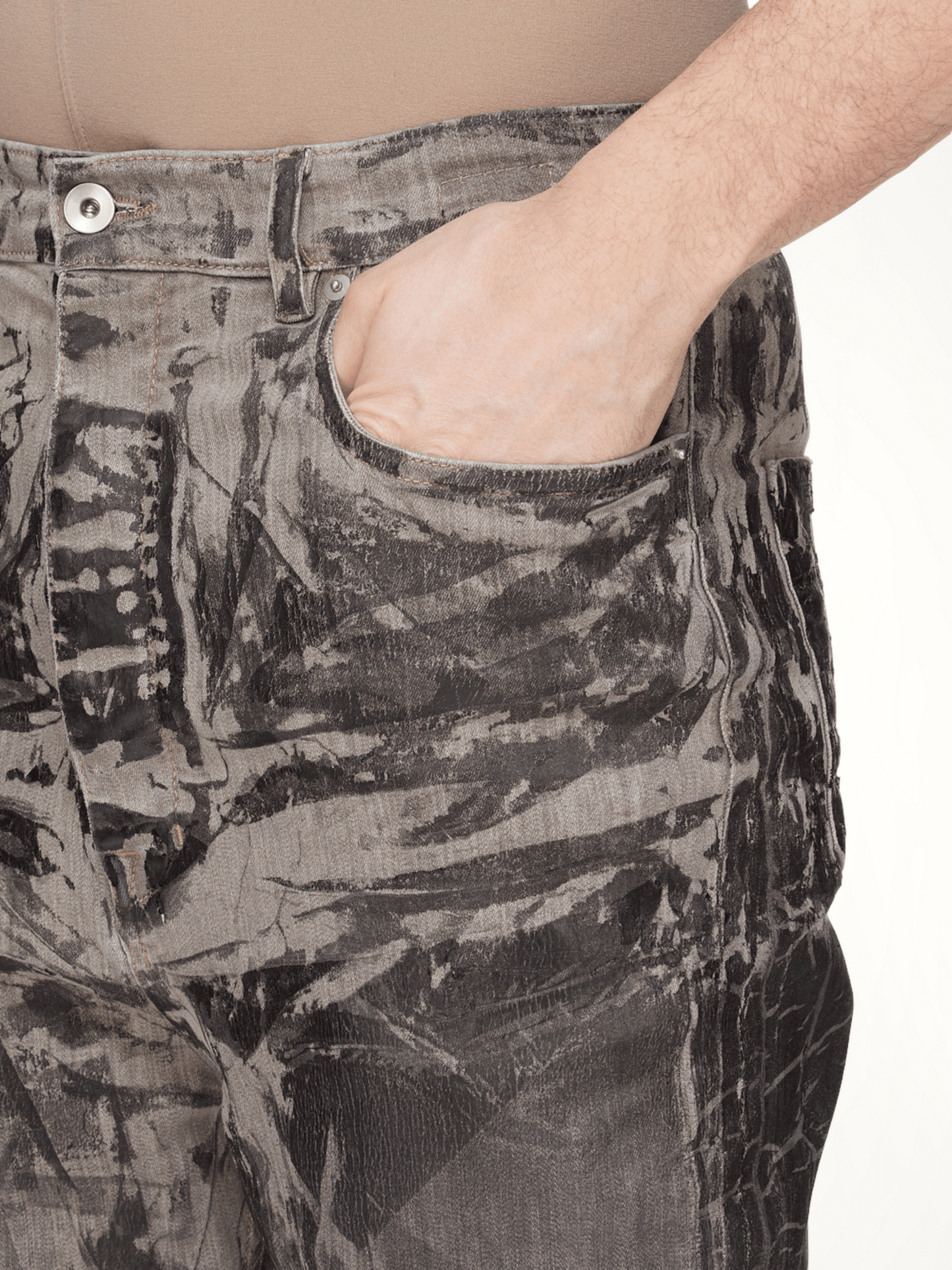 Bolan Bootcut Washed Foil in Black