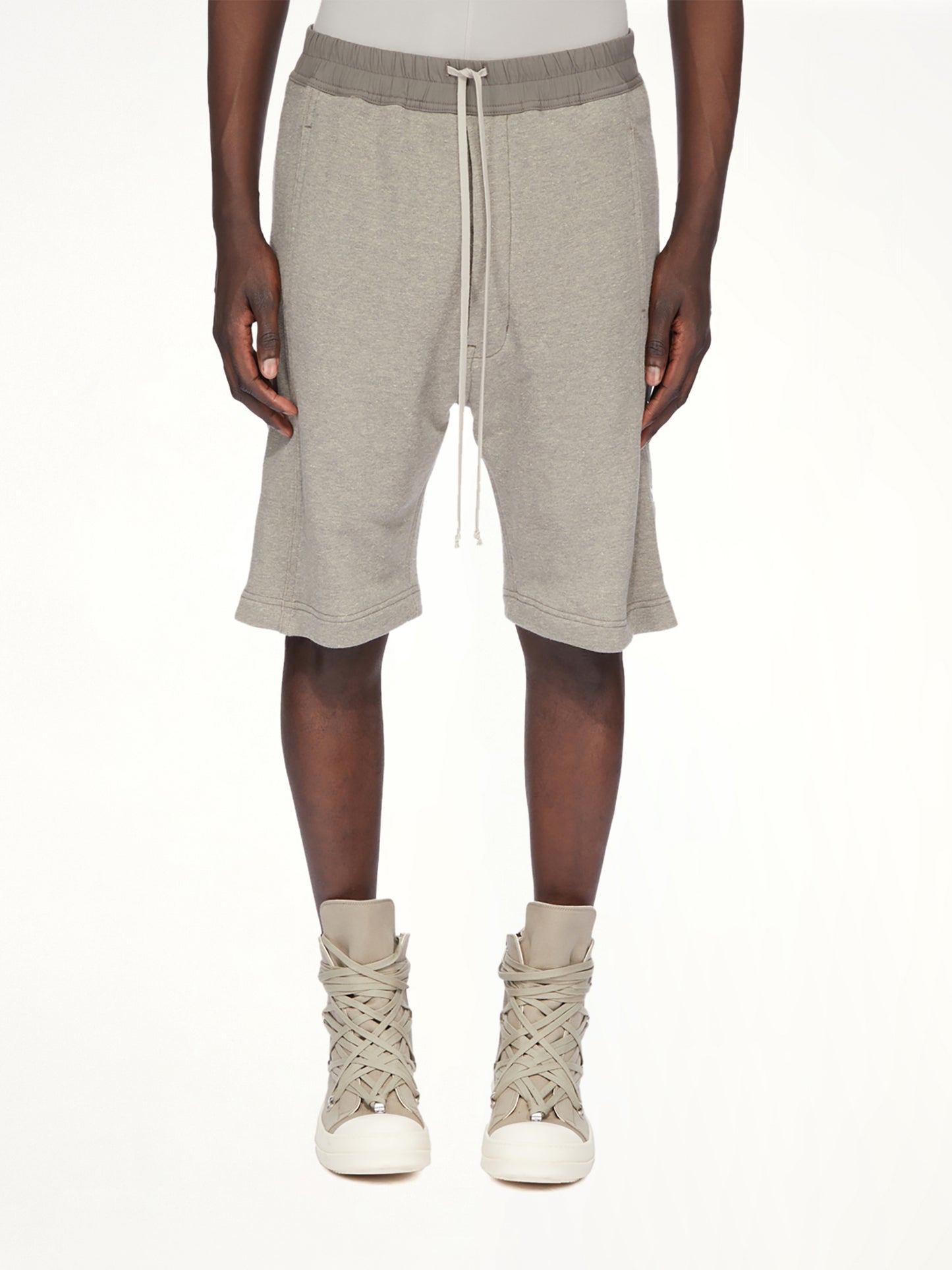 Pusher Shorts in Melange Grey