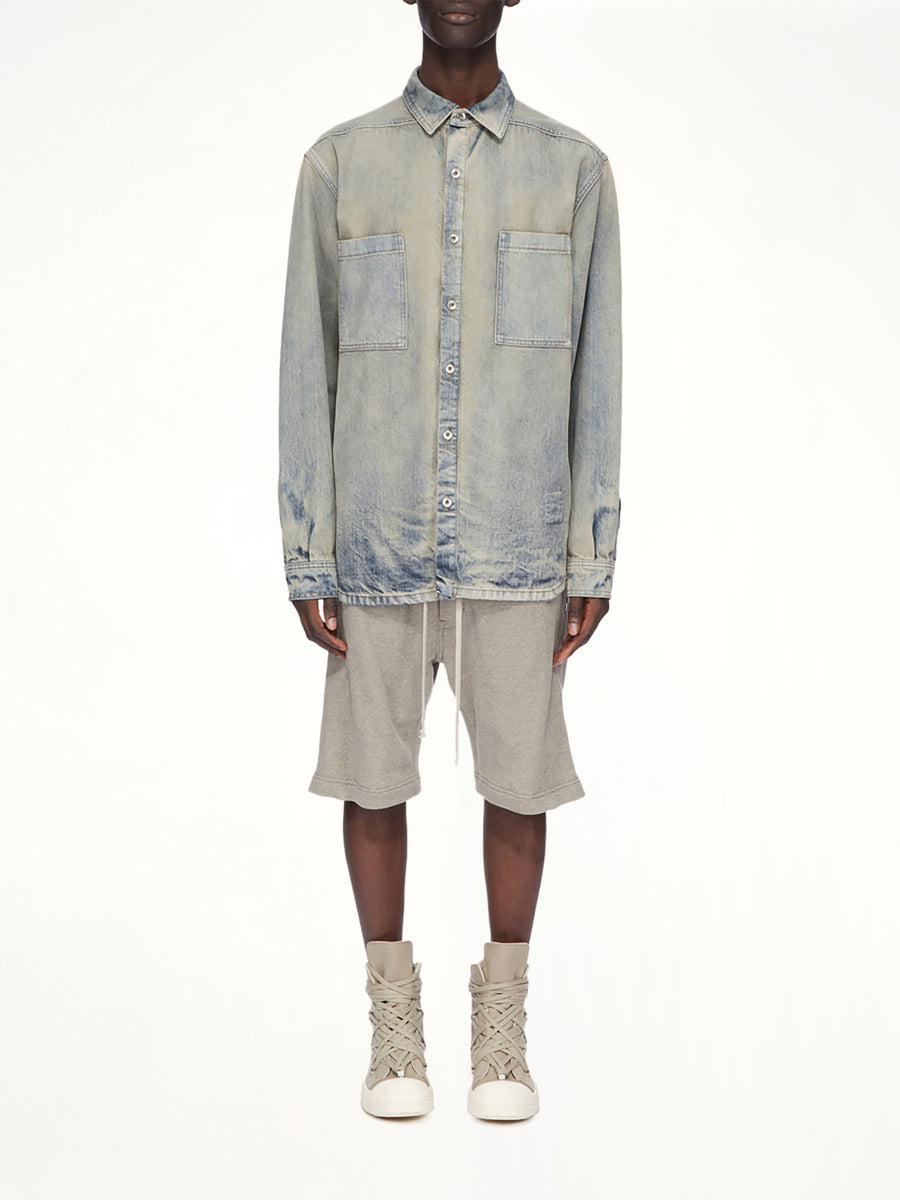 Pusher Shorts in Melange Grey