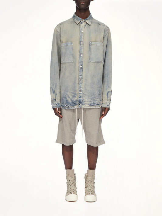 Pusher Shorts in Melange Grey