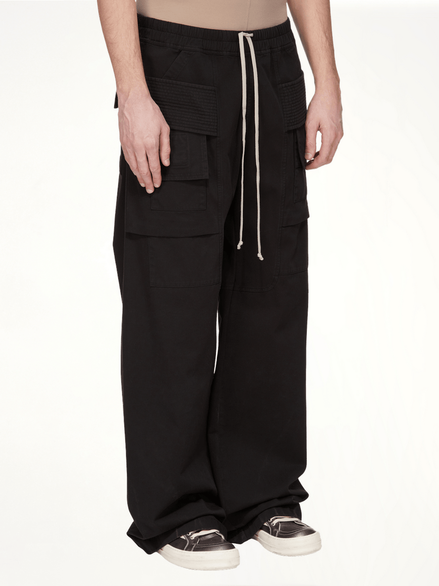 Creatch Wide Cargo Drawstring in Black