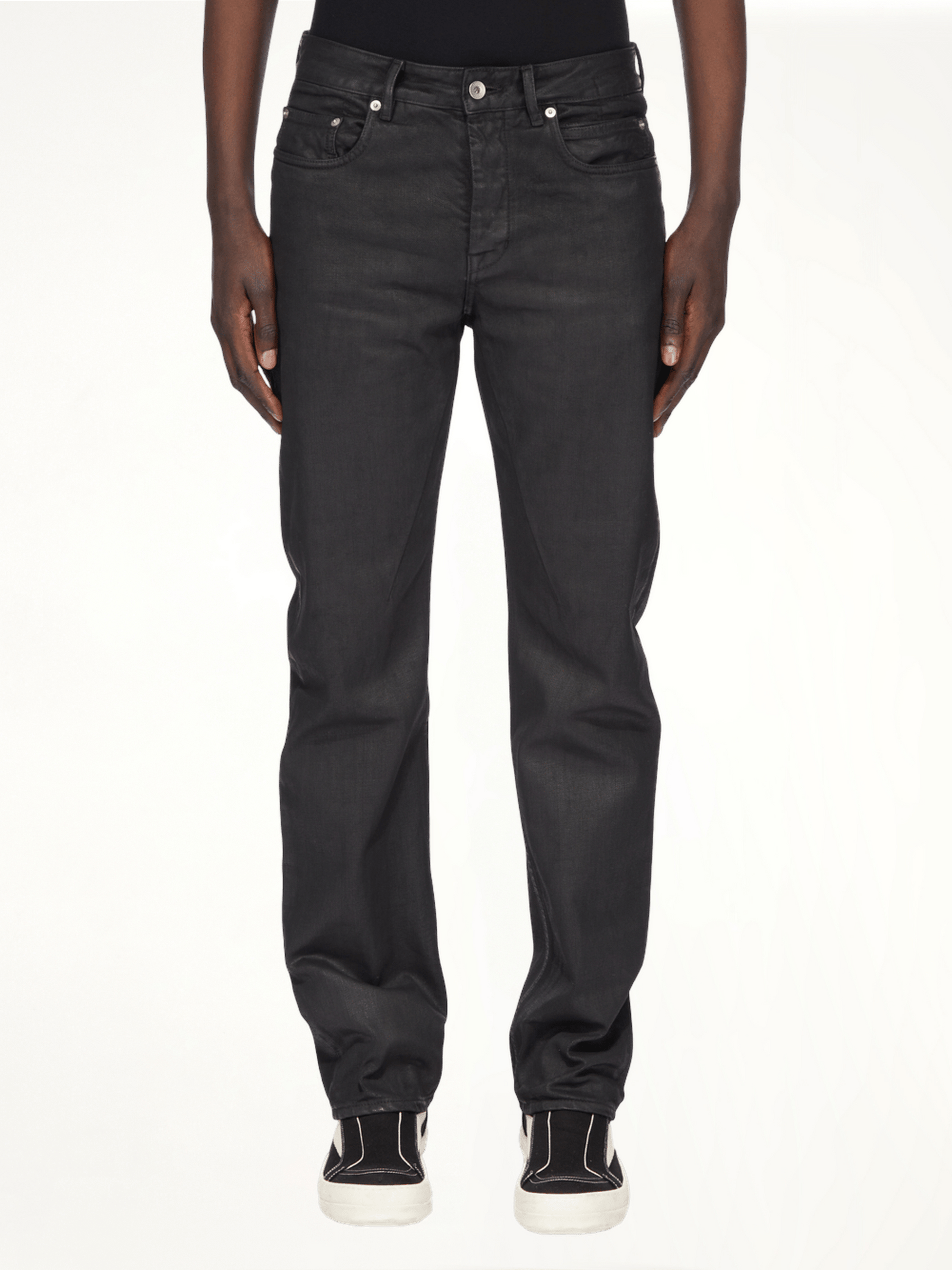 Fog Cut Jeans in Black Wax