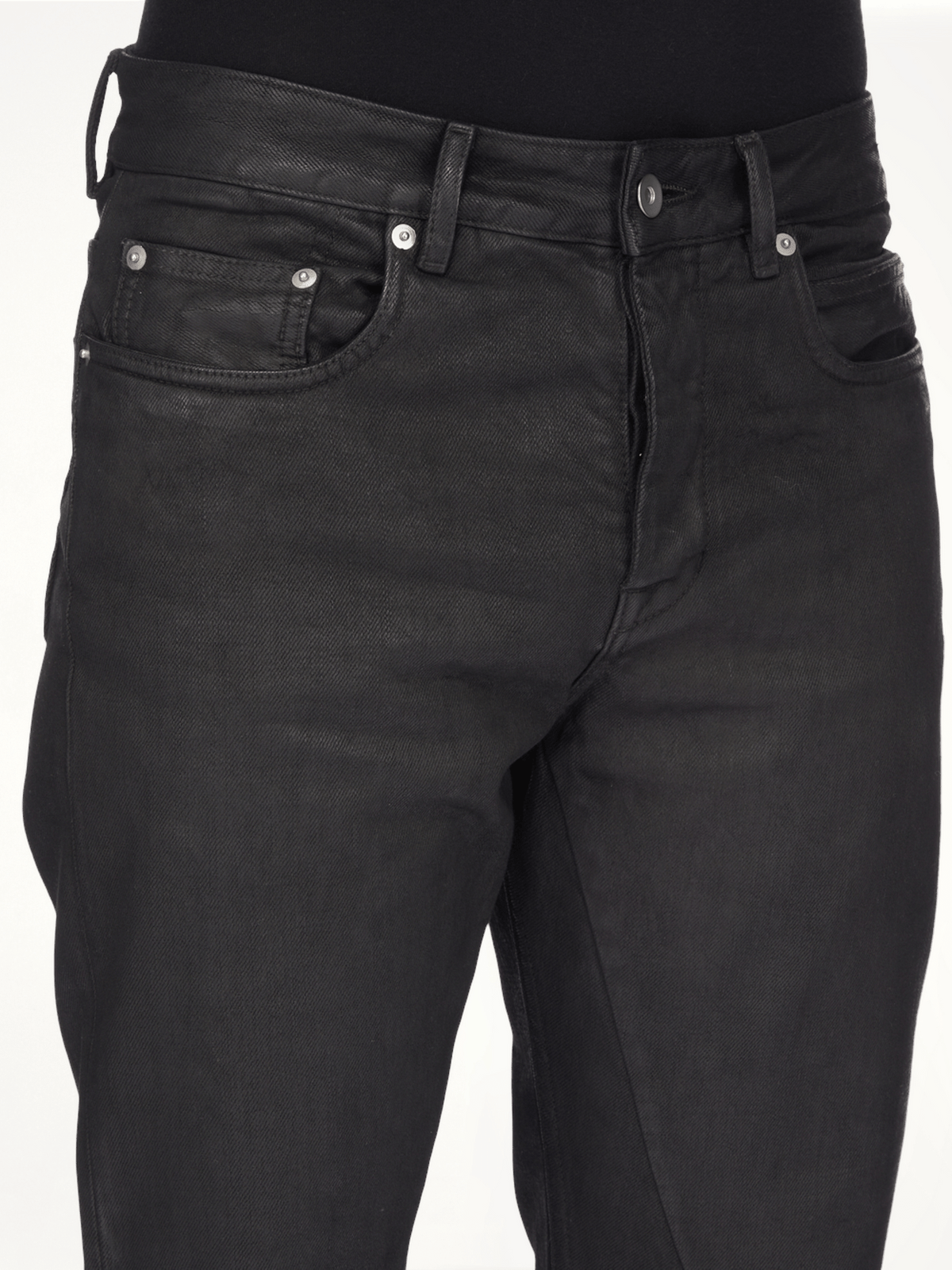 Fog Cut Jeans in Black Wax