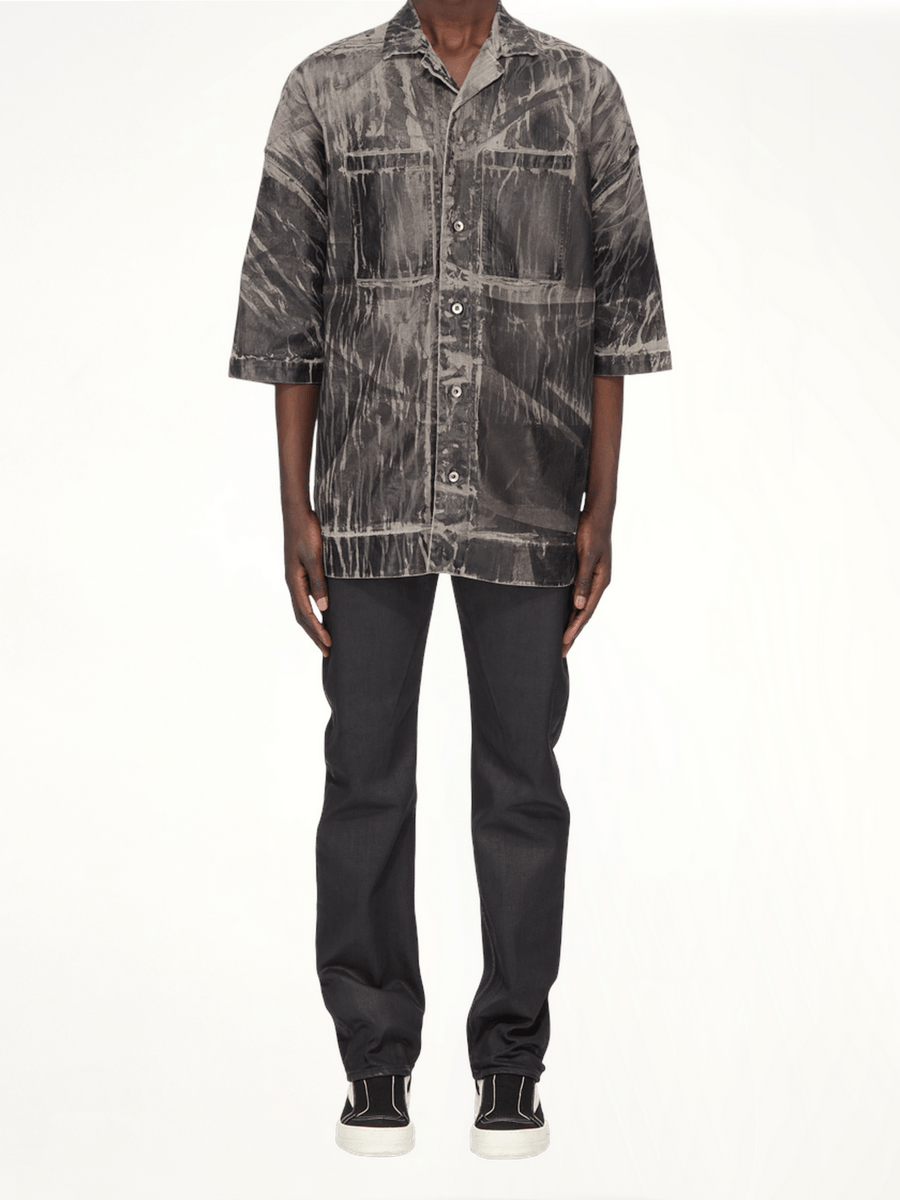 Fog Cut Jeans in Black Wax