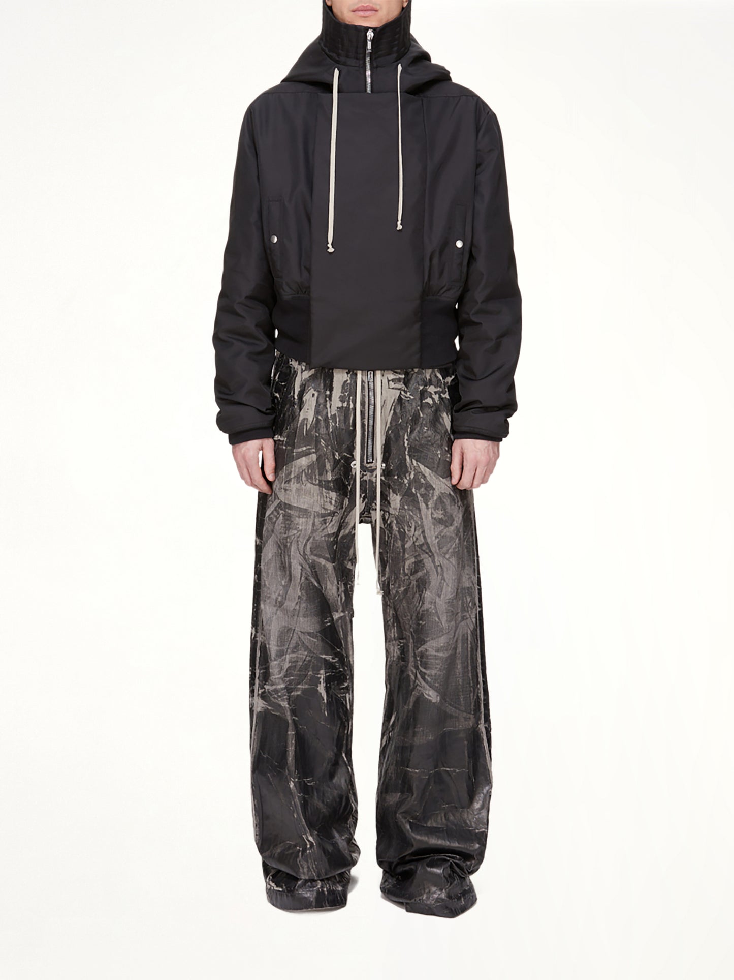 Cropped Alice Parka in Black