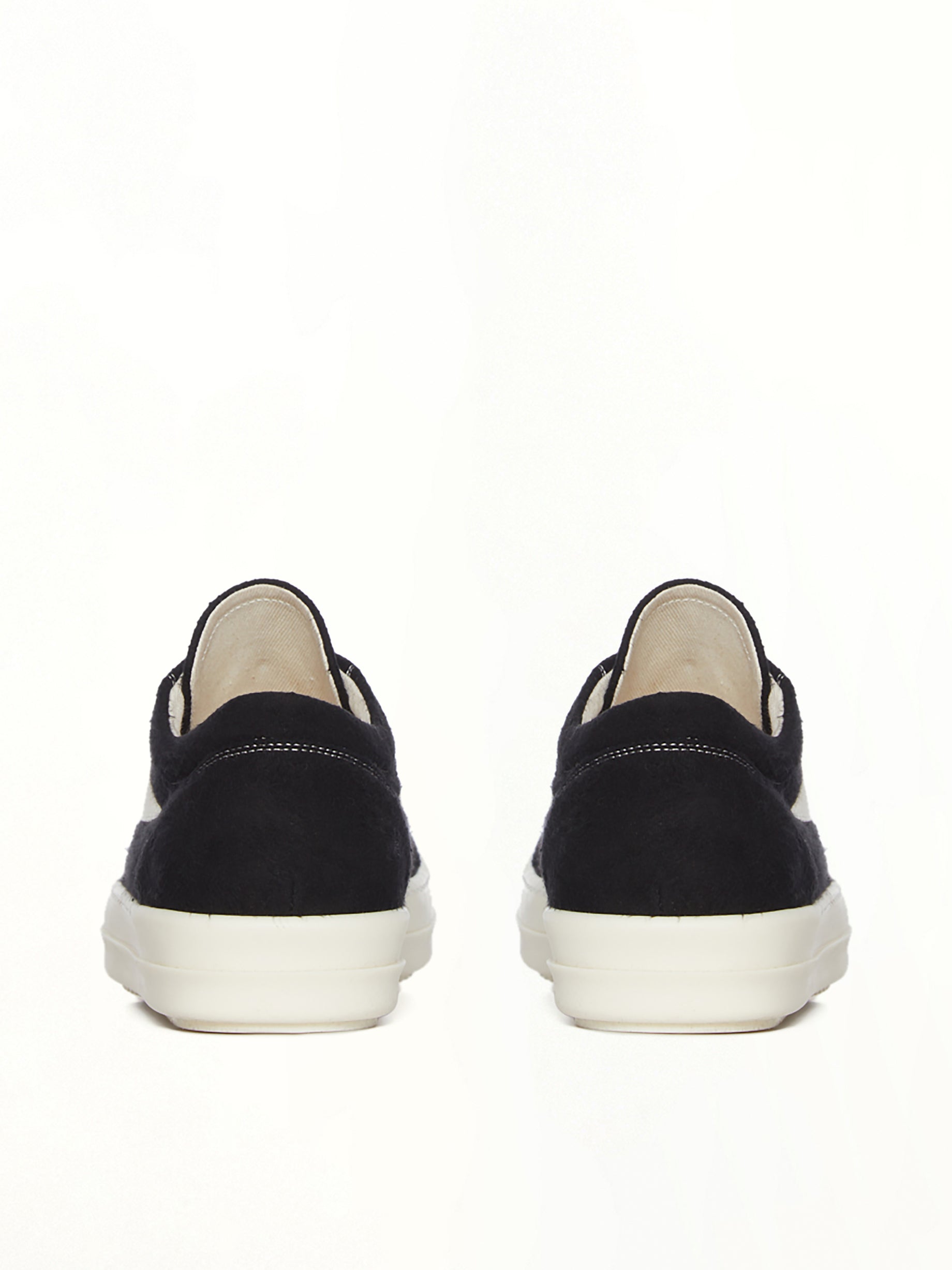 Vintage Sneaks in Black/Milk/Milk  | RICK OWENS DRKSHDW