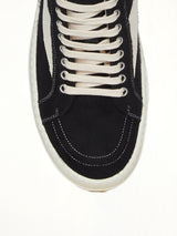 Vintage Sneaks in Black/Milk/Milk  | RICK OWENS DRKSHDW