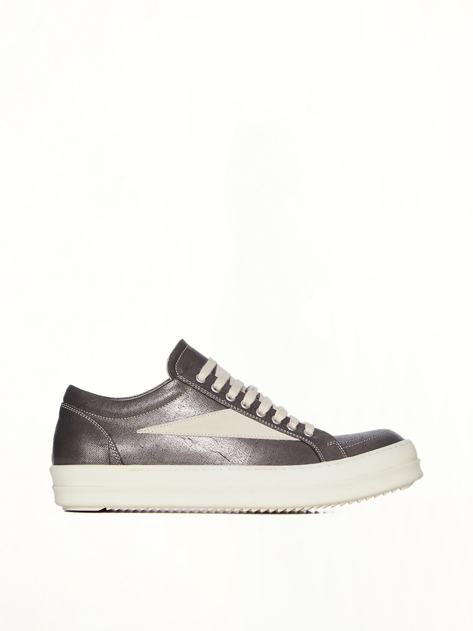 Vintage Sneaks in Bronze/Milk/Milk Side View | RICK OWENS DRKSHDW