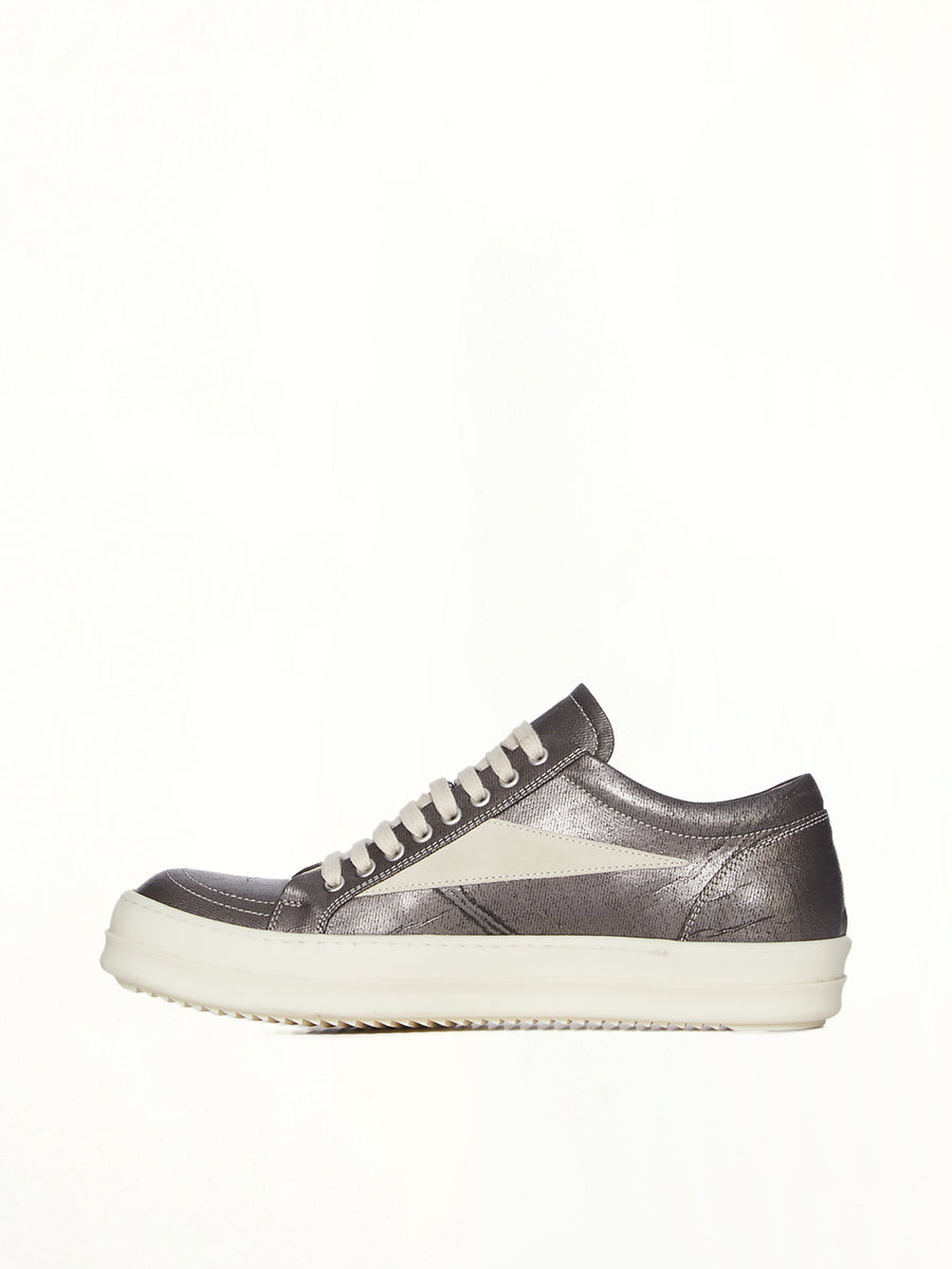 Vintage Sneaks in Bronze/Milk/Milk Top View | RICK OWENS DRKSHDW