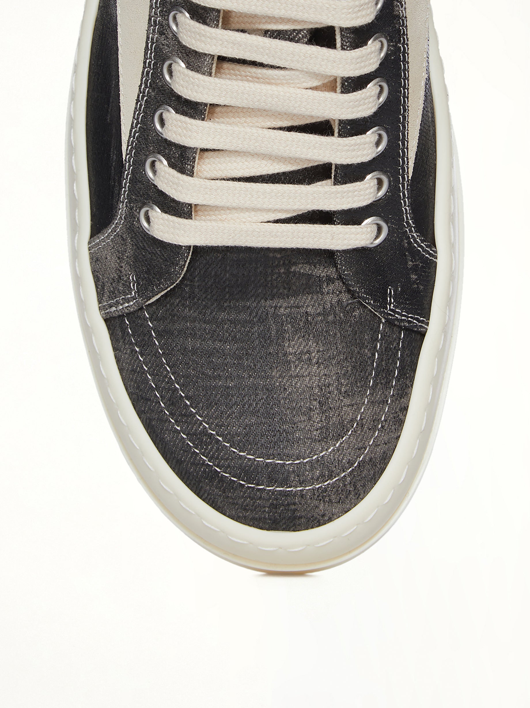 Vintage Sneaks in Black Washed  | RICK OWENS DRKSHDW