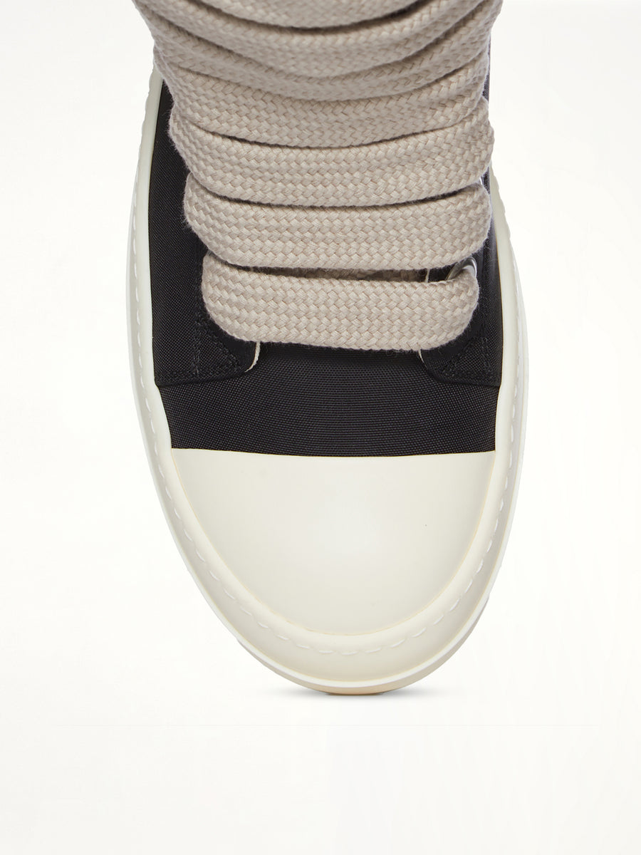 Jumbolace Sneaks in Black/Milk/Milk  | RICK OWENS DRKSHDW